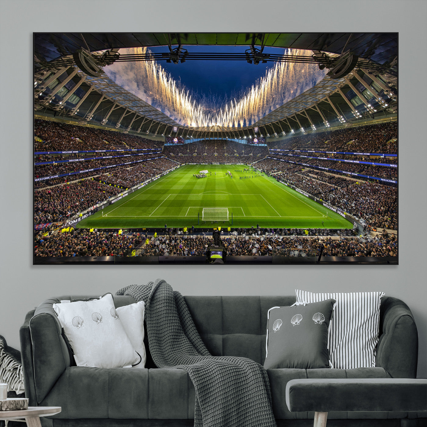 SEG-FC-51X34_Oversize - Tottenham Hotspur Football Team Print - London Tottenham Hotspur Stadium Wall Art Canvas Print