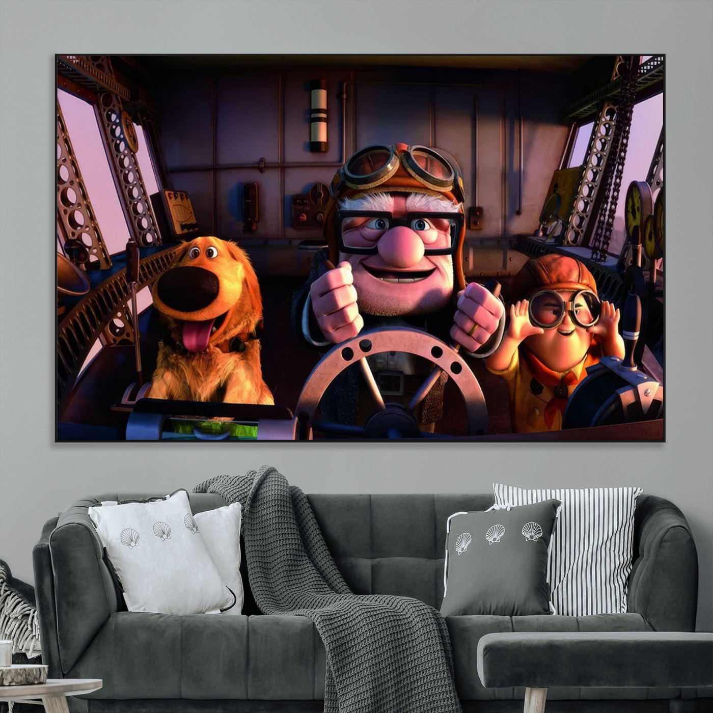 SEG-FC-51X34_Oversize - Carl Russel And Dog, Movie Up Poster, Movie Up Wall Art, Movie Up Poster Print, Carl