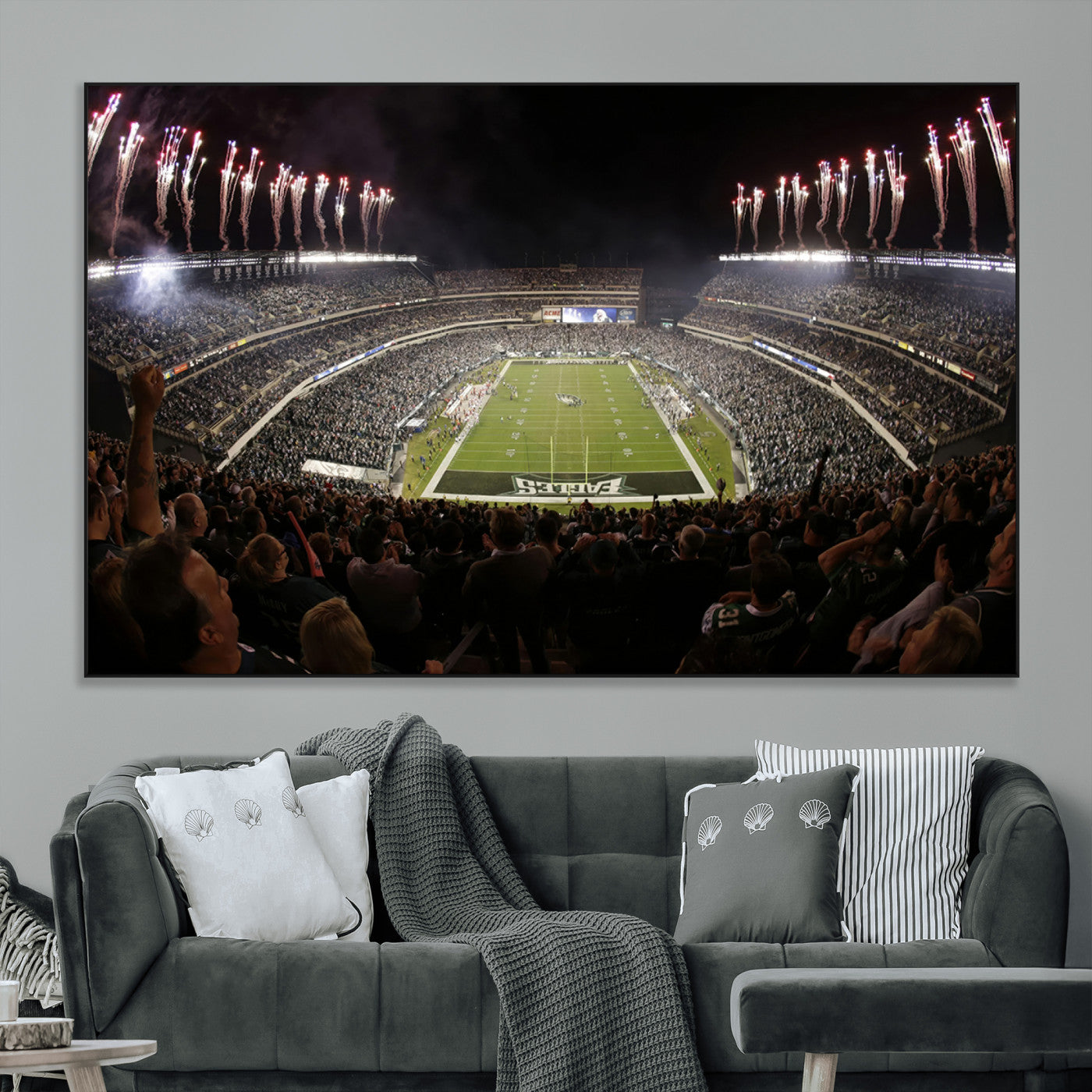 SEG-FC-51X34_Oversize - Eagles Field Stadium Wall Art - Philadelphia Eagles Football Team Print - Philadelphia Lincoln