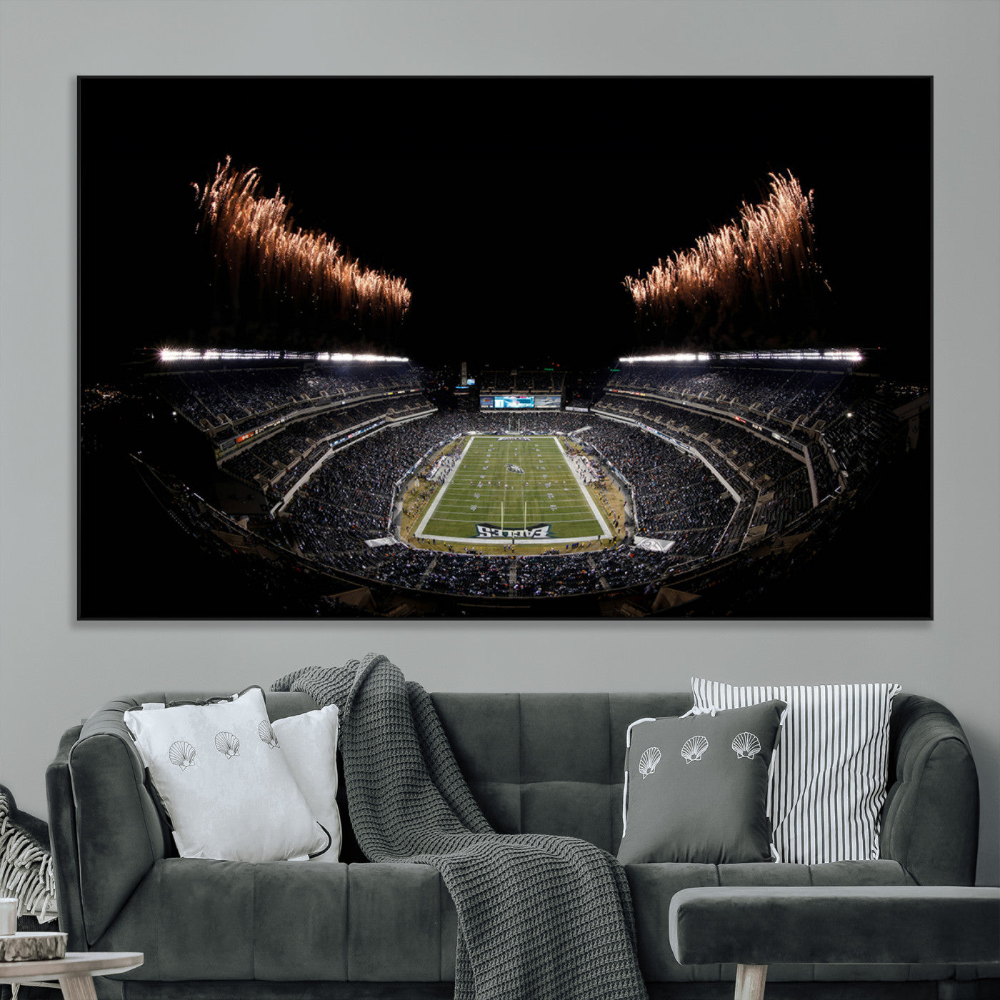 SEG-FC-51X34_Oversize - Eagles Field Stadium Wall Art | Philadelphia Eagles Football Team Print - Philadelphia Lincoln