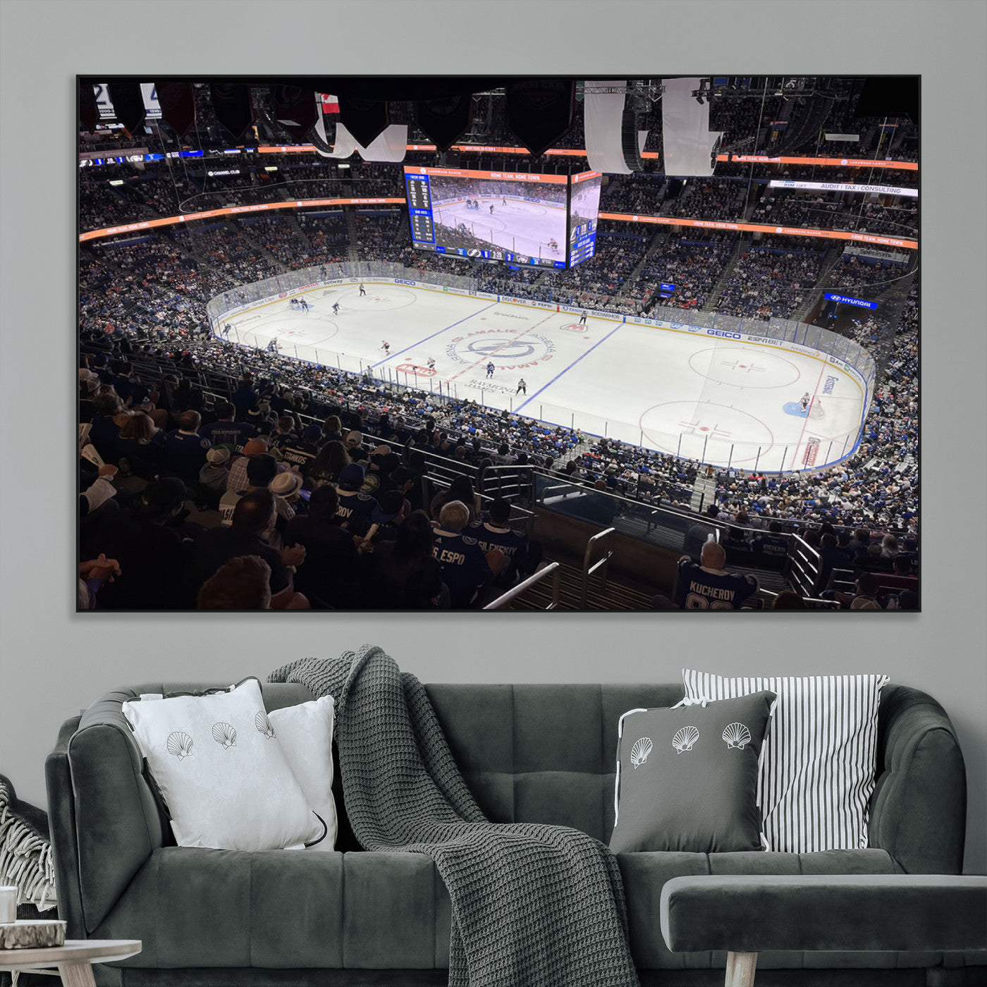 SEG-FC-51X34_Oversize - Amalie Arena Florida Wall Art Canvas Print - NHL Hockey Stadium Print