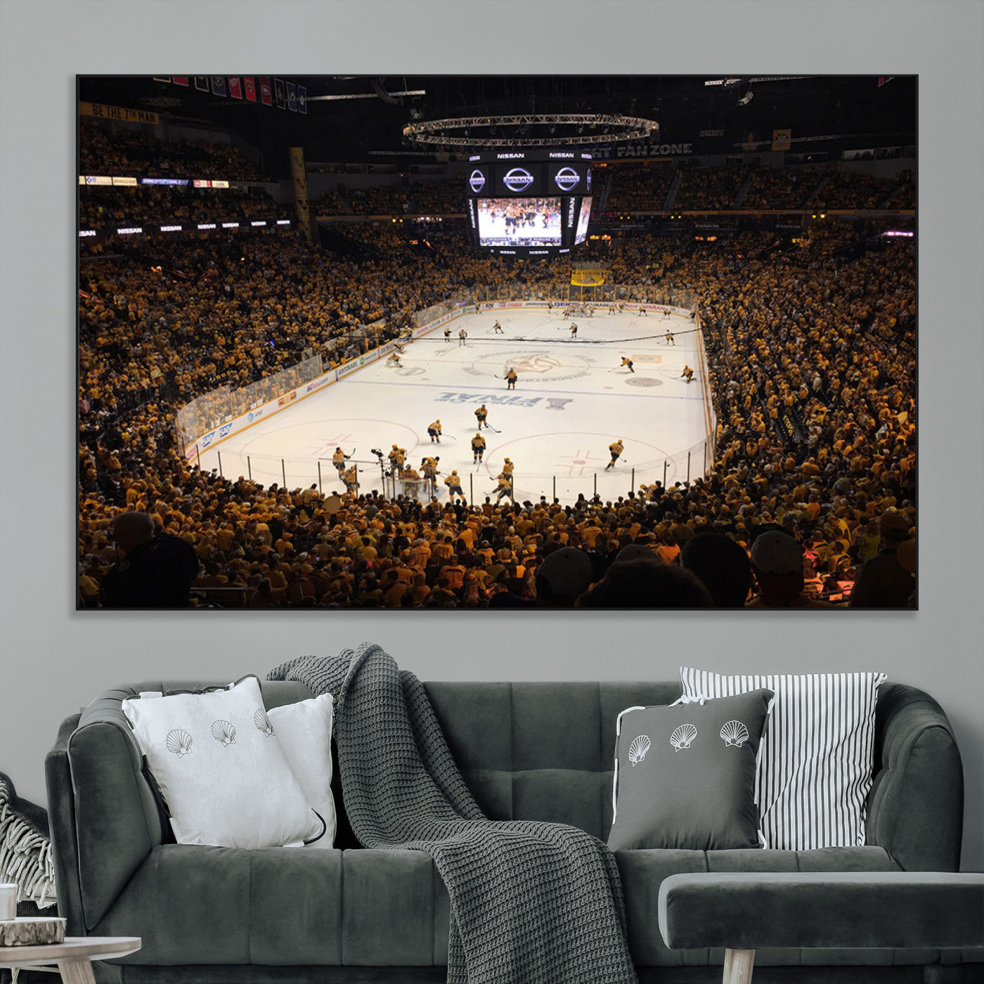 SEG-FC-51X34_Oversize - Bridgestone Arena - Nashville Predators Hockey Team Print - Nashville Wall Art Canvas Print