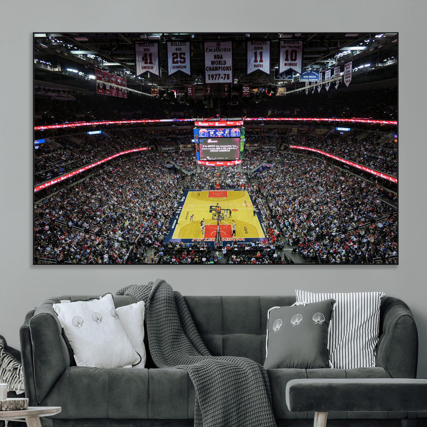 SEG-FC-51X34_Oversize - Capital One Arena Stadium Wall Art | Canvas Print | Ready to Hang | Washington D.C. Sports Decor
