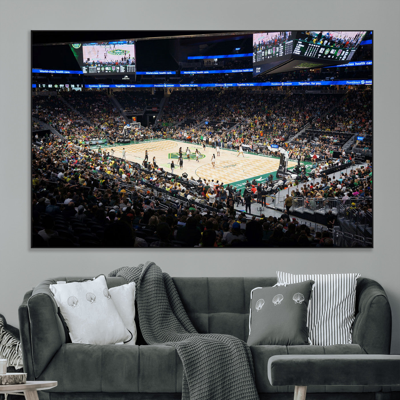 SEG-FC-51X34_Oversize - Climate Pledge Arena | Washington Seattle Kraken Hockey Stadium Wall Art | Canvas Print | Ready to