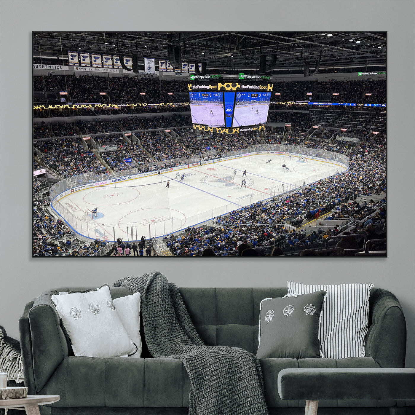 SEG-FC-51X34_Oversize - Enterprise Center Missouri St. Louis Blues Hockey Stadium Wall Art Canvas Print