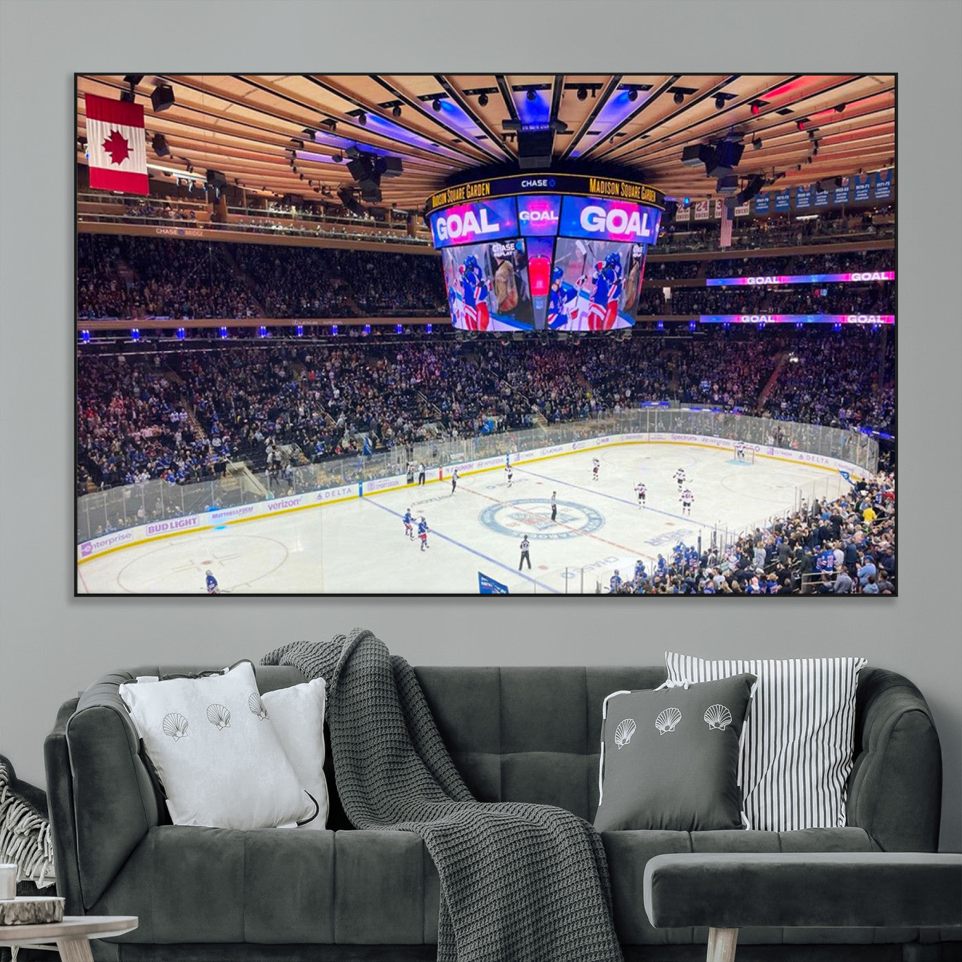 SEG-FC-51X34_Oversize - Madison New York Rangers Hockey Stadium Wall Art Canvas Print