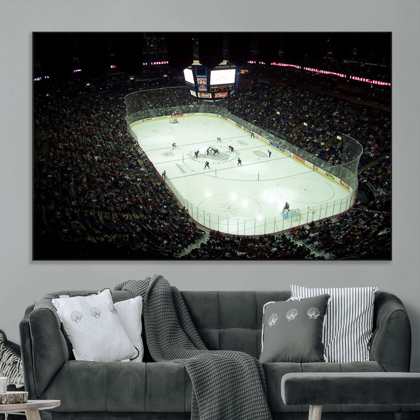 SEG-FC-51X34_Oversize - Nationwide Arena Ohio Columbus Blue Jackets Hockey Stadium Canvas Print Wall Art