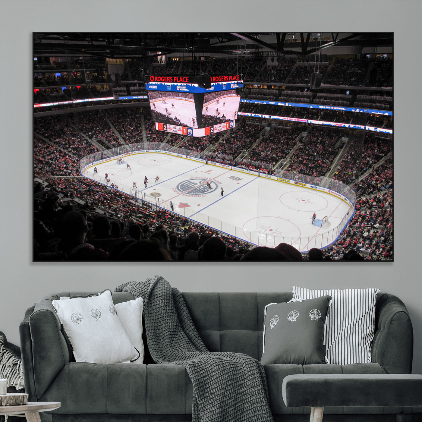 SEG-FC-51X34_Oversize - Rogers Place Edmonton Oilers Ice Hockey Stadium Wall Art, Rogers Place Edmonton Oilers Wall Art