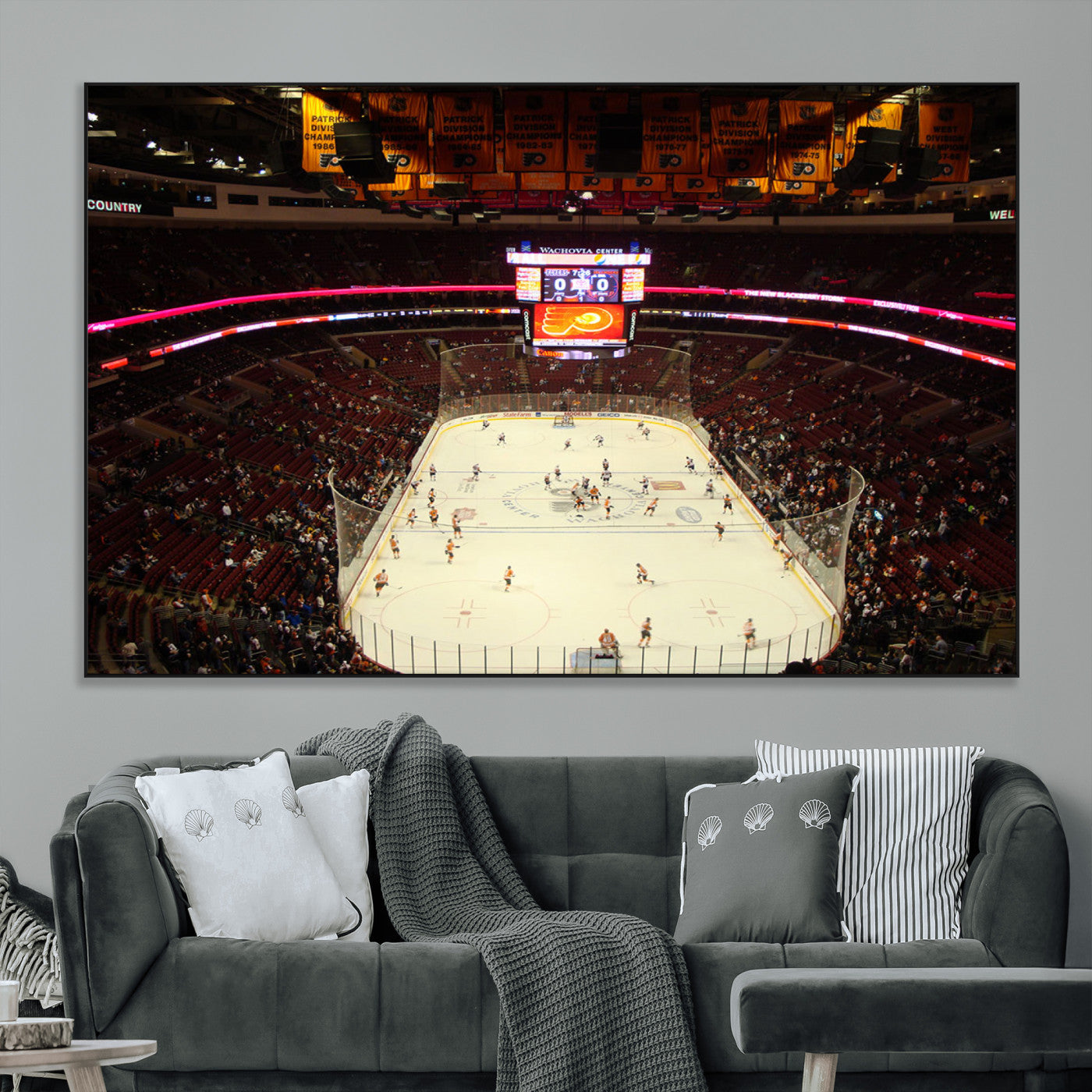 SEG-FC-51X34_Oversize - Wachovia Center Priort of Lyers Game Ice Hockey Stadium Canvas Print, Lyers Game Ice Hockey Stadium