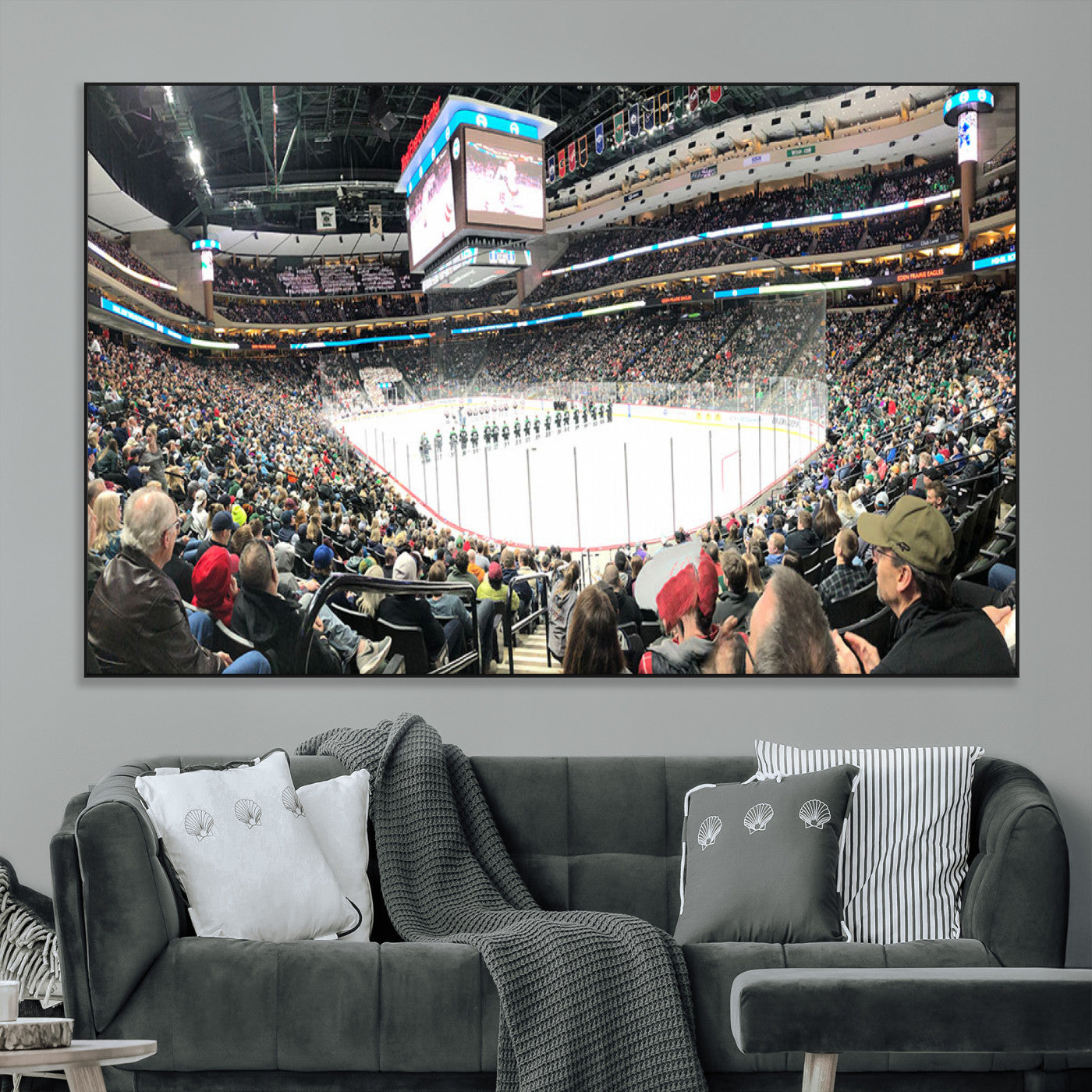 SEG-FC-51X34_Oversize - Xcel Energy Center St Paul Minnesota Wild Ice Hockey Stadium Canvas, Minnesota Wild Ice Hockey