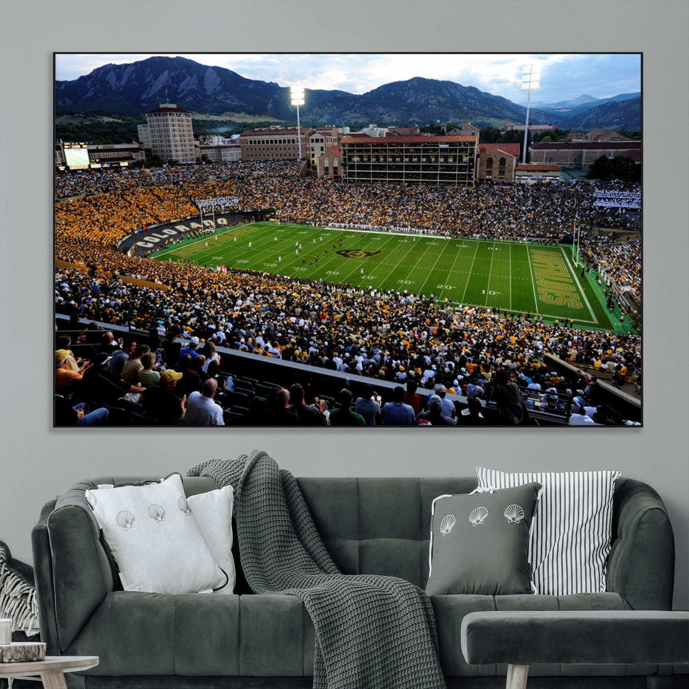 SEG-FC-51X34_Oversize - Colorado Buffaloes Canvas Print - Boulder Folsom Field Stadium Wall Art Canvas Print, Football Print