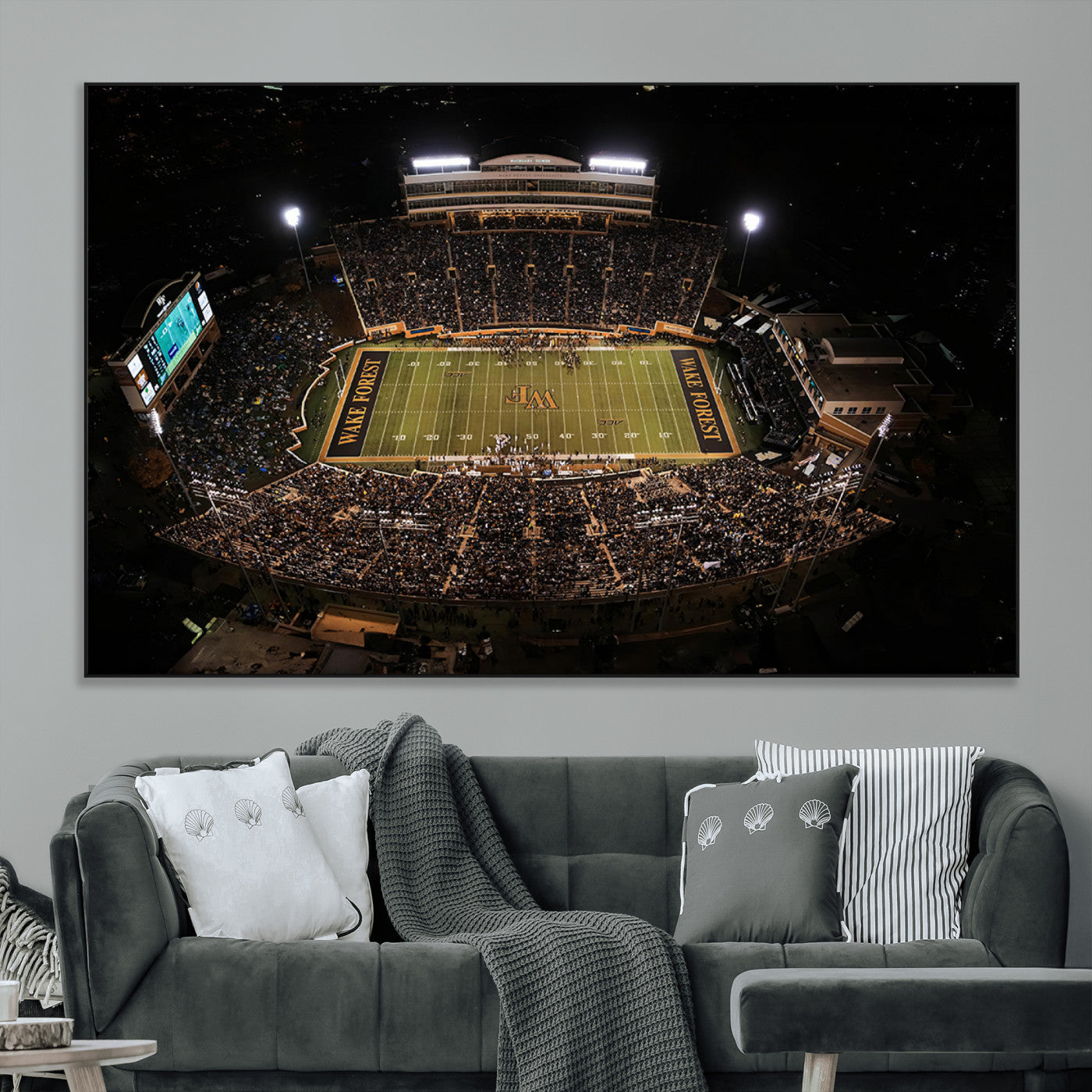 SEG-FC-51X34_Oversize - Wake Forest University Demon Deacons Canvas Printi, Football Team Print - Winston-Salem Allegacy