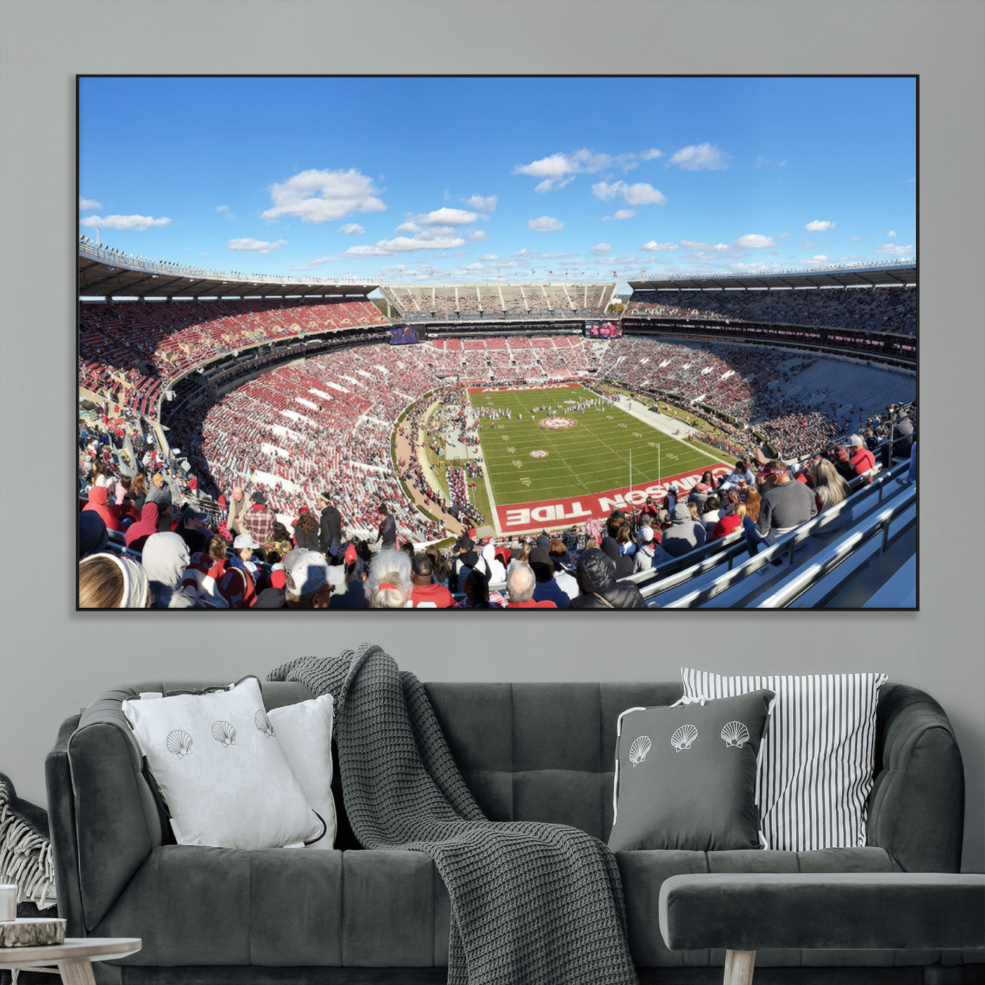 SEG-FC-51X34_Oversize - University of Alabama Crimson Tide Print Wall Art - Tuscaloosa Bryant-Denny Stadium Wall Art Canvas