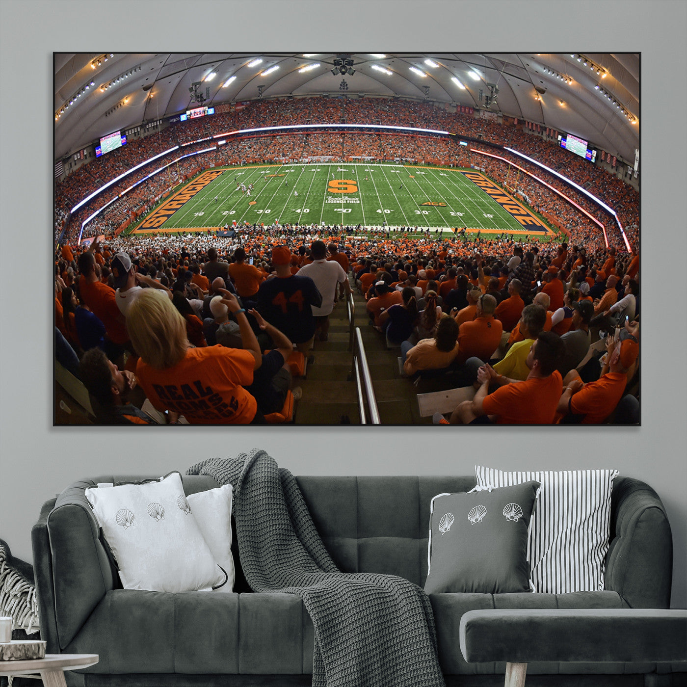 SEG-FC-51X34_Oversize - Syracuse University Orange Football Canvas Print, Football Team Print - Syracuse JMA Wireless Dome
