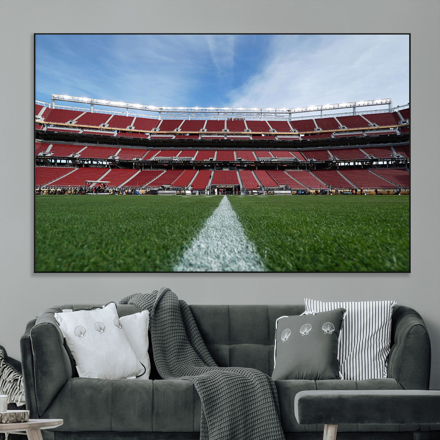 SEG-FC-51X34_Oversize - University of Tulsa Golden Hurricane Football Team Print - Tulsa H.A. Chapman Stadium Wall Art