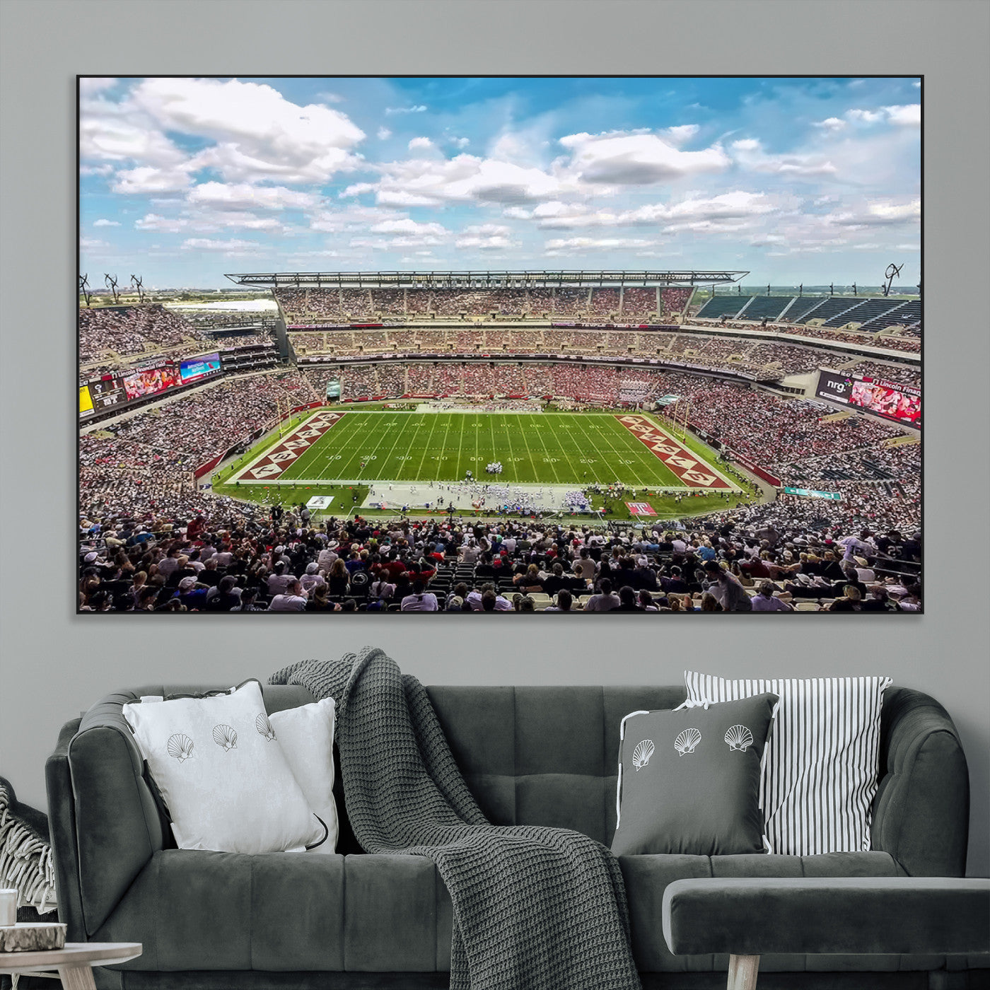 SEG-FC-51X34_Oversize - The Temple University Owls Athletics Team Print - Philadelphia Lincoln Financial Field Stadium Wall