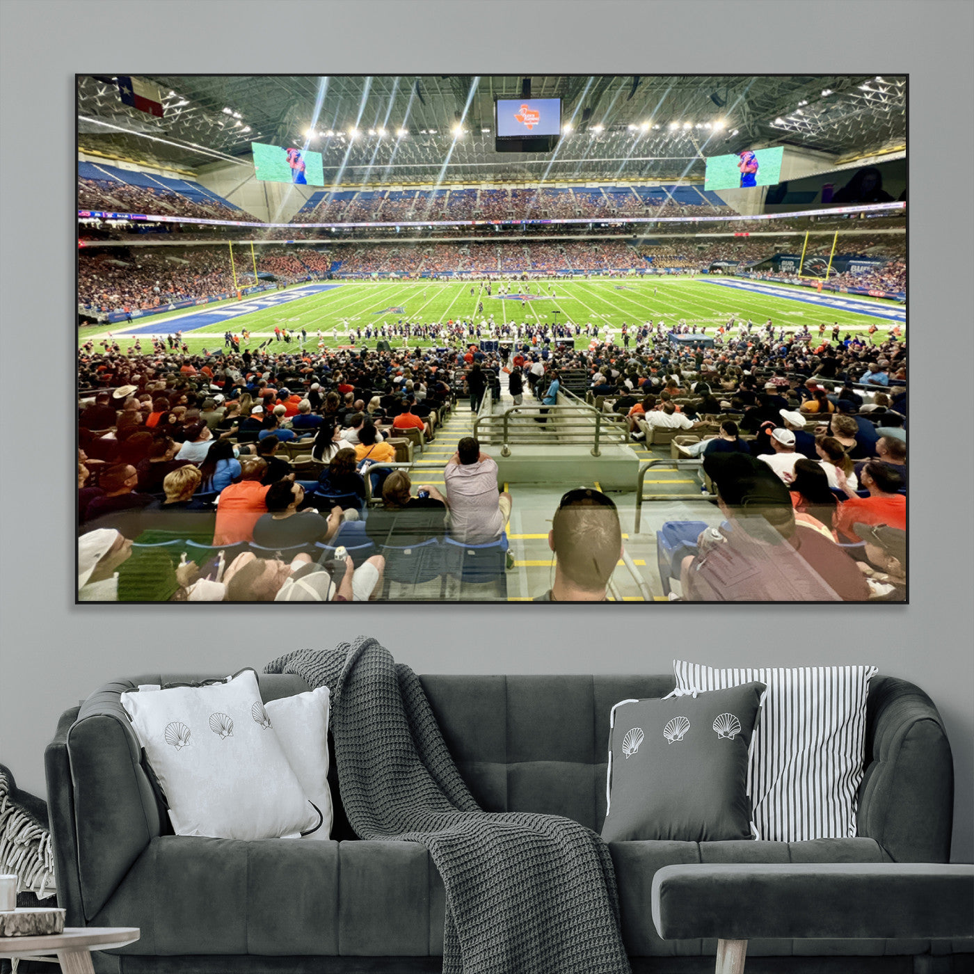 SEG-FC-51X34_Oversize - The University of Texas at San Antonio Roadrunners Football Team Print - San Antonio Alamodome Wall
