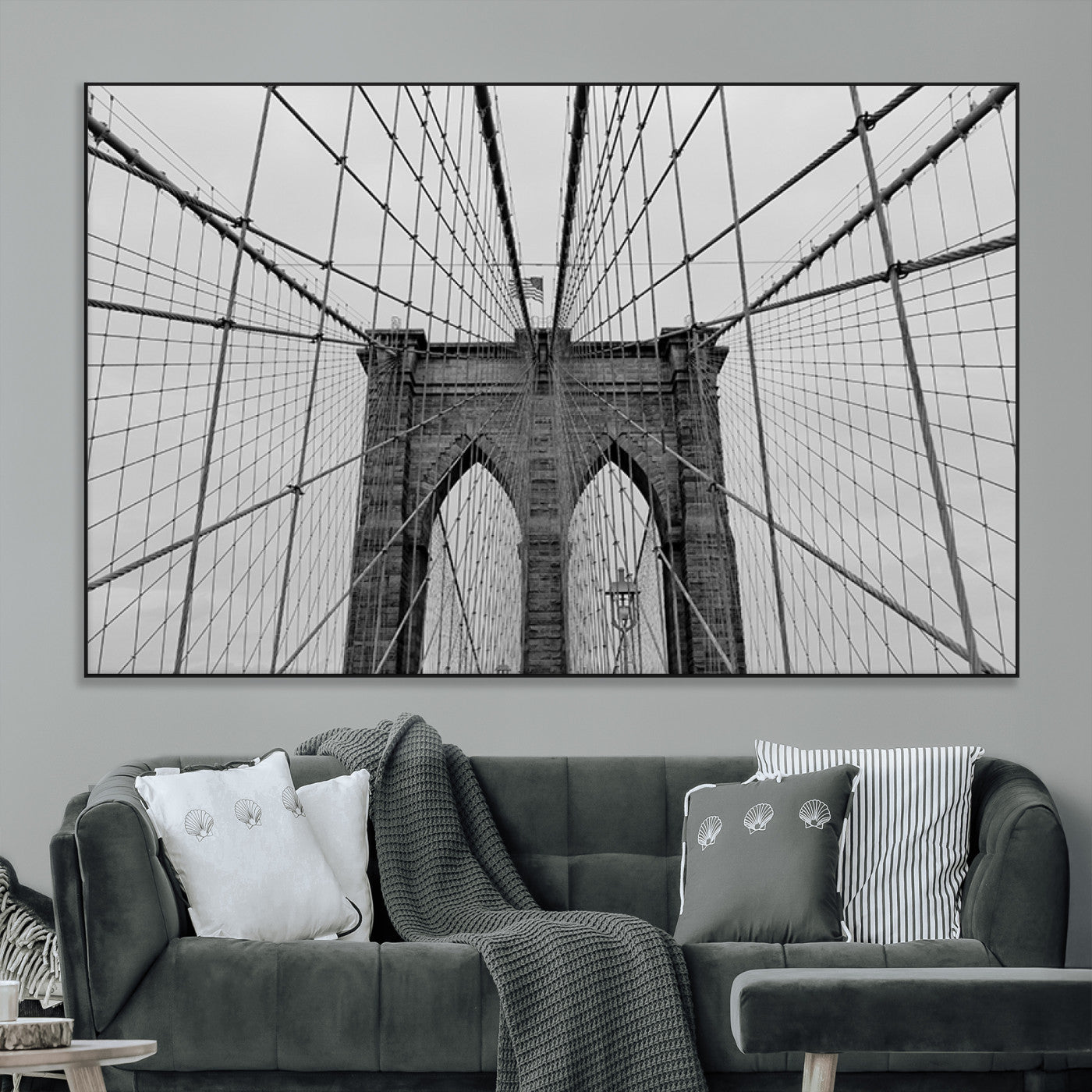 SEG-FC-51X34_Oversize - Large Brooklyn Bridge Wall Art Canvas Print