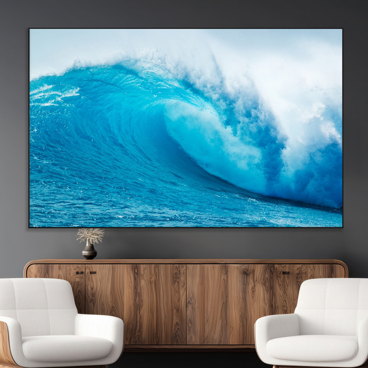 SEG-FC-51X34_Oversize - Big Ocean Surfing Wave Wall Art Canvas Print