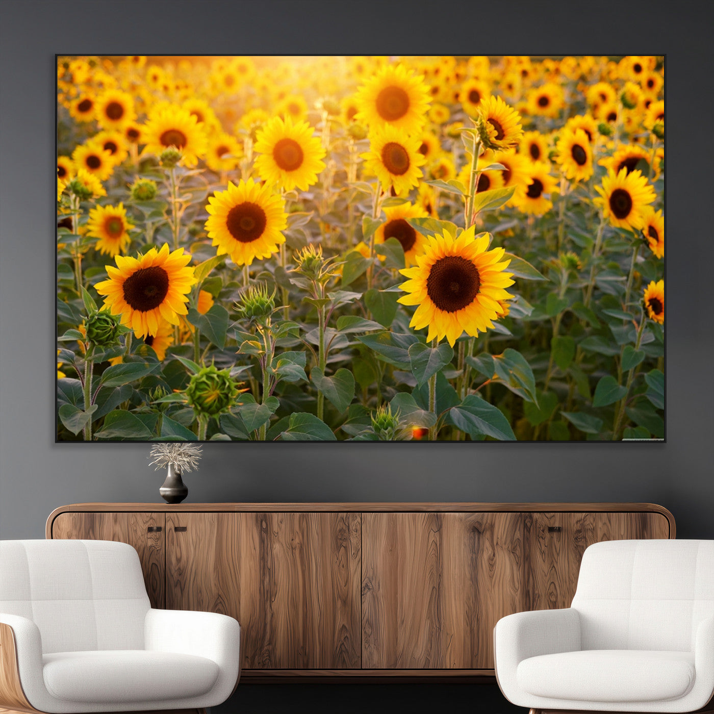 SEG-FC-51X34_Oversize - Sunflower Sunshine Wall Art Canvas Print