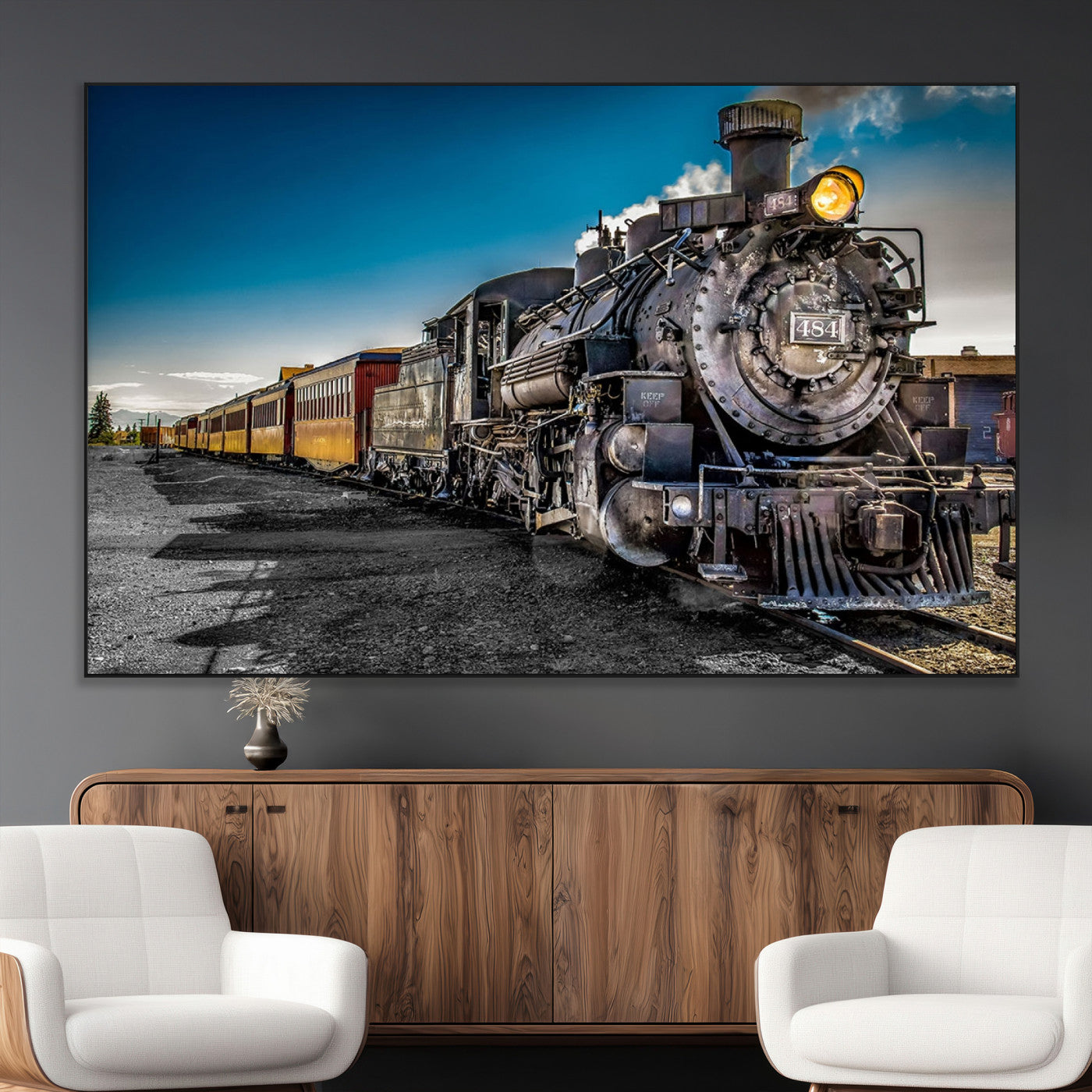 SEG-FC-51X34_Oversize - Train Wall Art Canvas Print