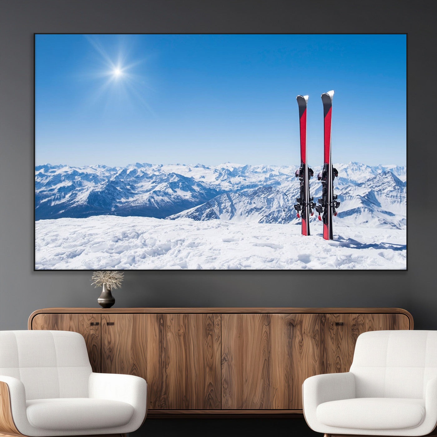 SEG-FC-51X34_Oversize - Ski Season Snow Wall Art Canvas Print