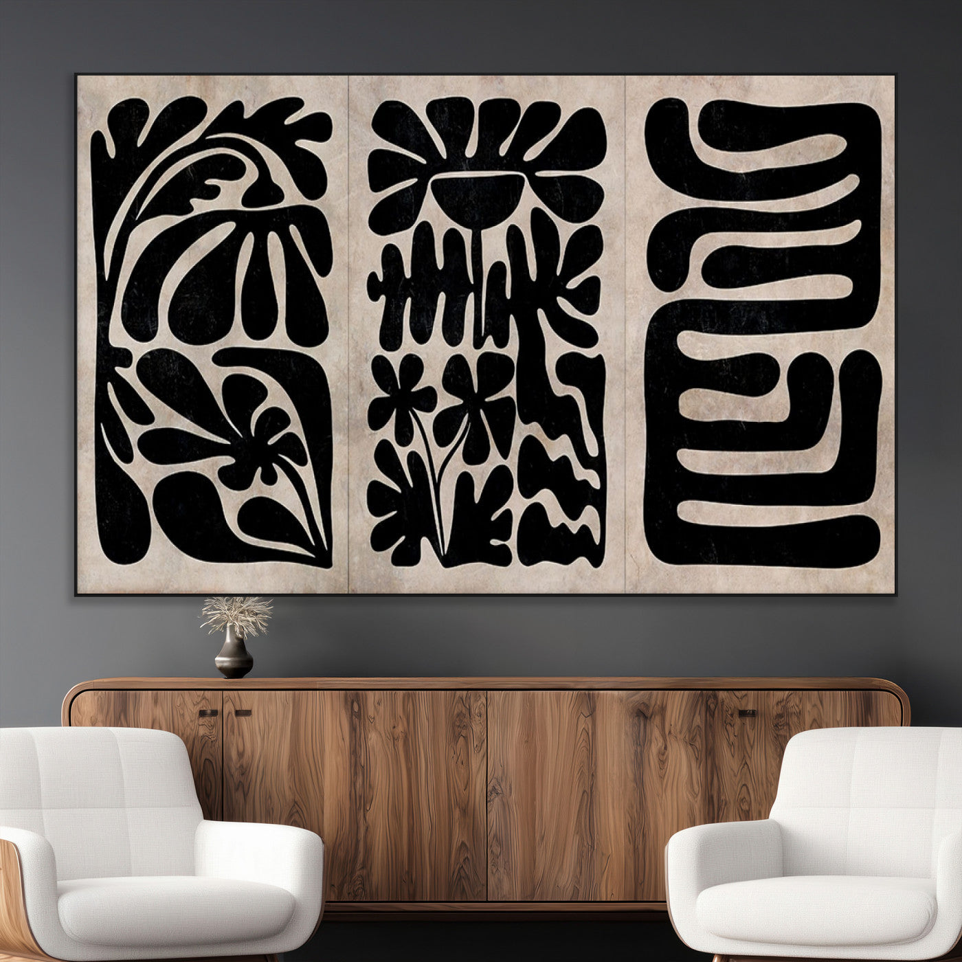 SEG-FC-51X34_Oversize - Canvas Print Wall Art Abstract Art Boho, Framed Boho Art Canvas Print