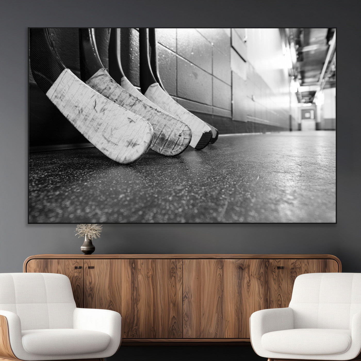 -Ice Hockey Wall Art Canvas Print
