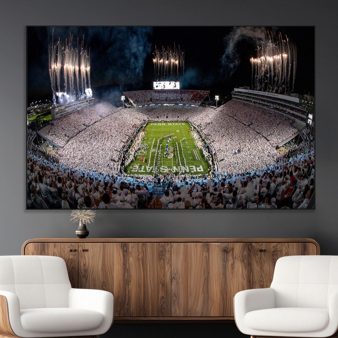 SEG-FC-51X34_Oversize - Penn Stadium Football Wall Art Canvas Print, Pennsylvania University Football Stadium