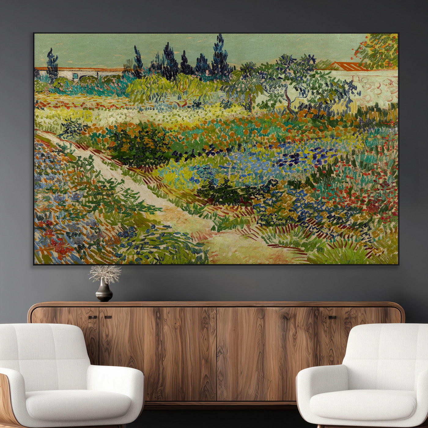 SEG-FC-51X34_Oversize - Vincent van Gogh Garden at Arles Wall Art Canvas Print