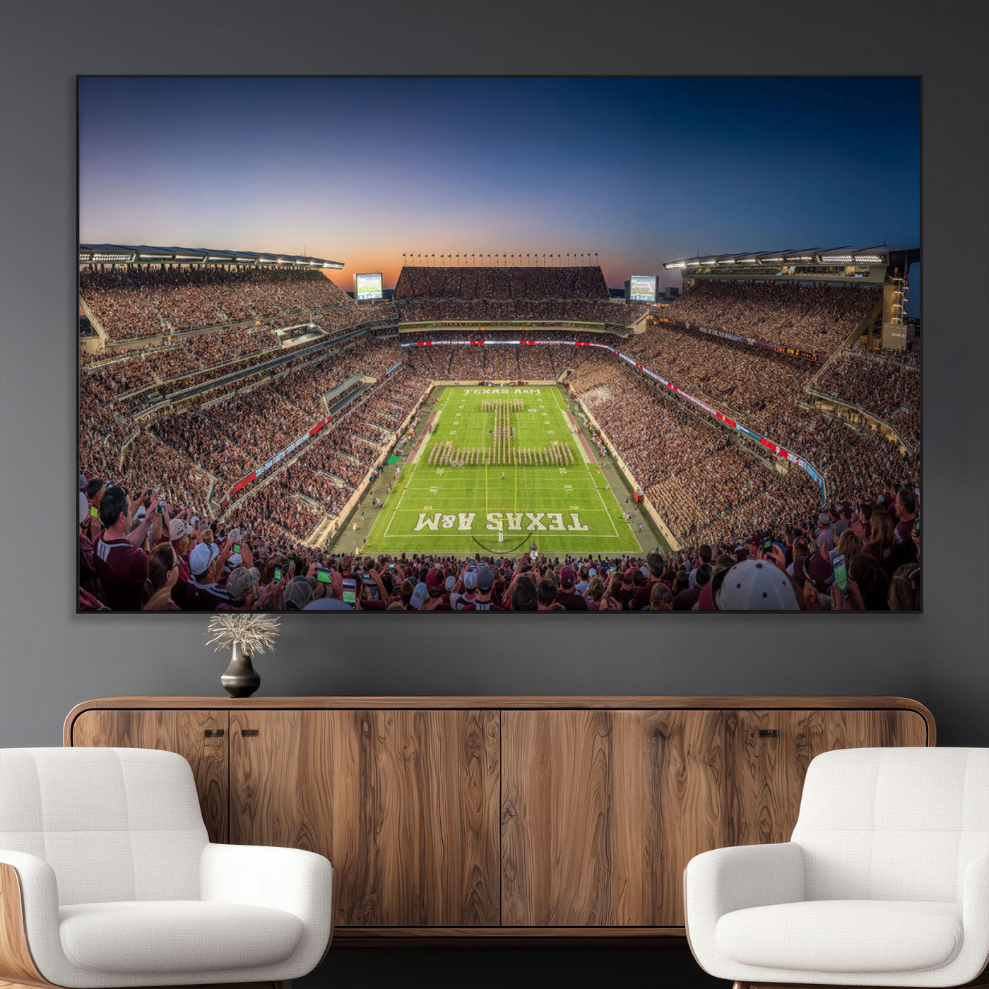 SEG-FC-51X34_Oversize - Kyle Field Wall Art Print | Large Texas A&M Aggies Football Canvas Print for Sports Enthusiasts |