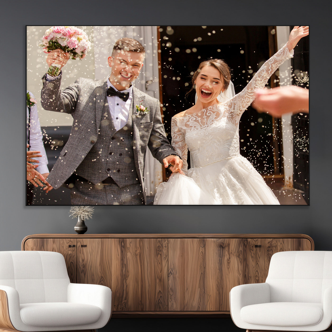 SEG-FC-51X34_Oversize - Framed Create Your Canvas Print - Personalized Wall Art for Home Decor Wall Art Print, Create Your Own Photo Canvas Print