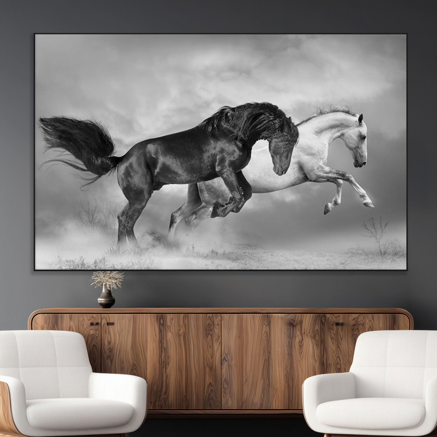 SEG-FC-51X34_Oversize - Wild Horses Wall Art Canvas Print