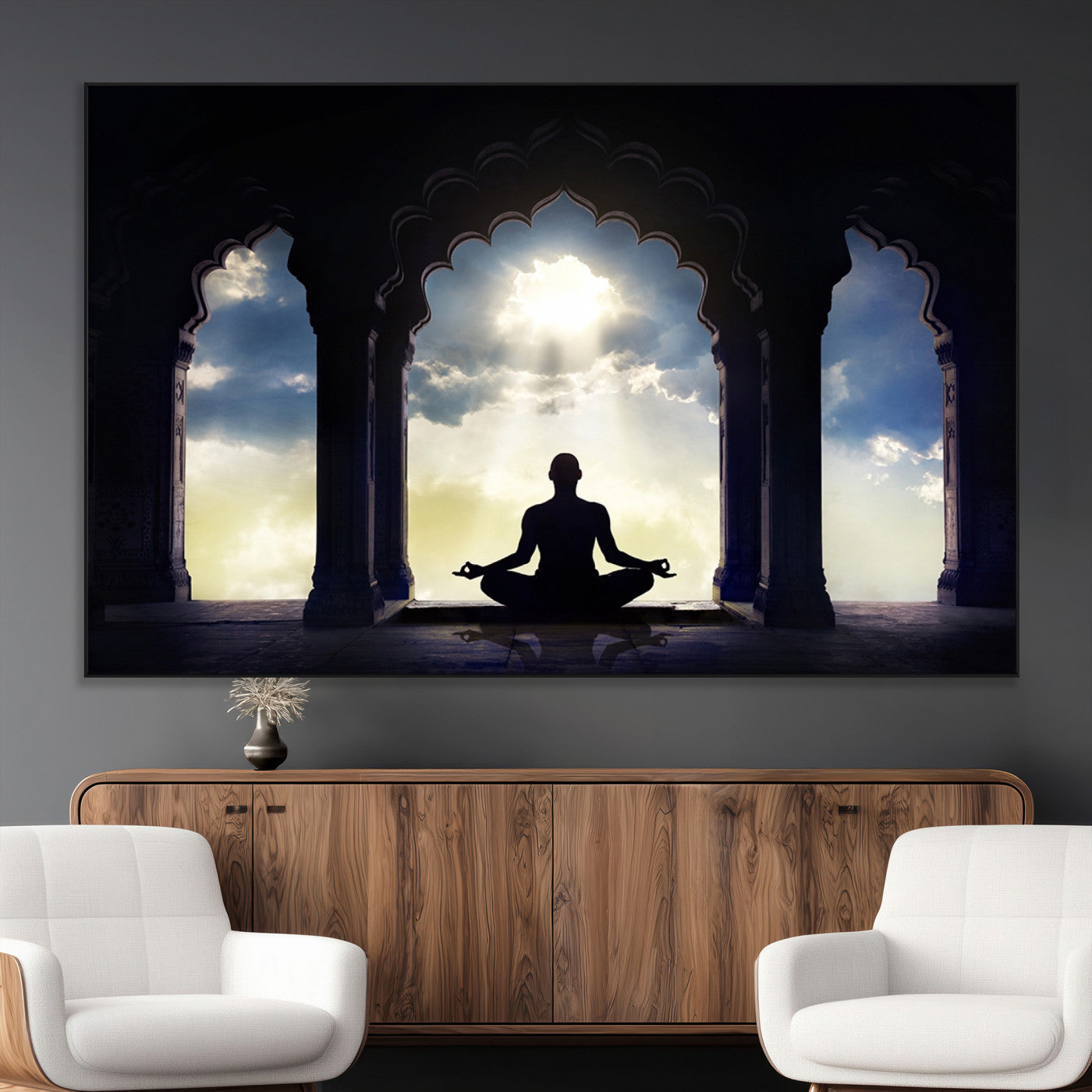 SEG-FC-51X34_Oversize - Women and Yoga Wall Art Canvas Print