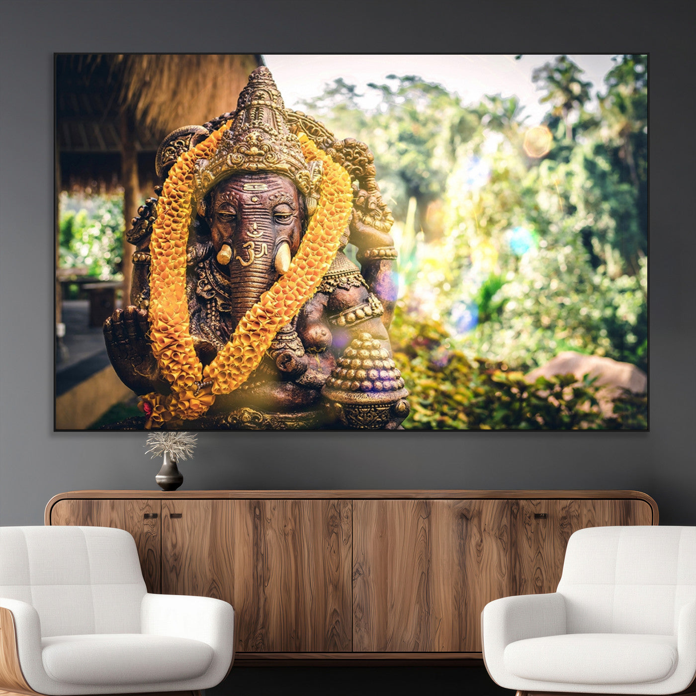 SEG-FC-51X34_Oversize - Hinduism Statue Wall Art Canvas Print