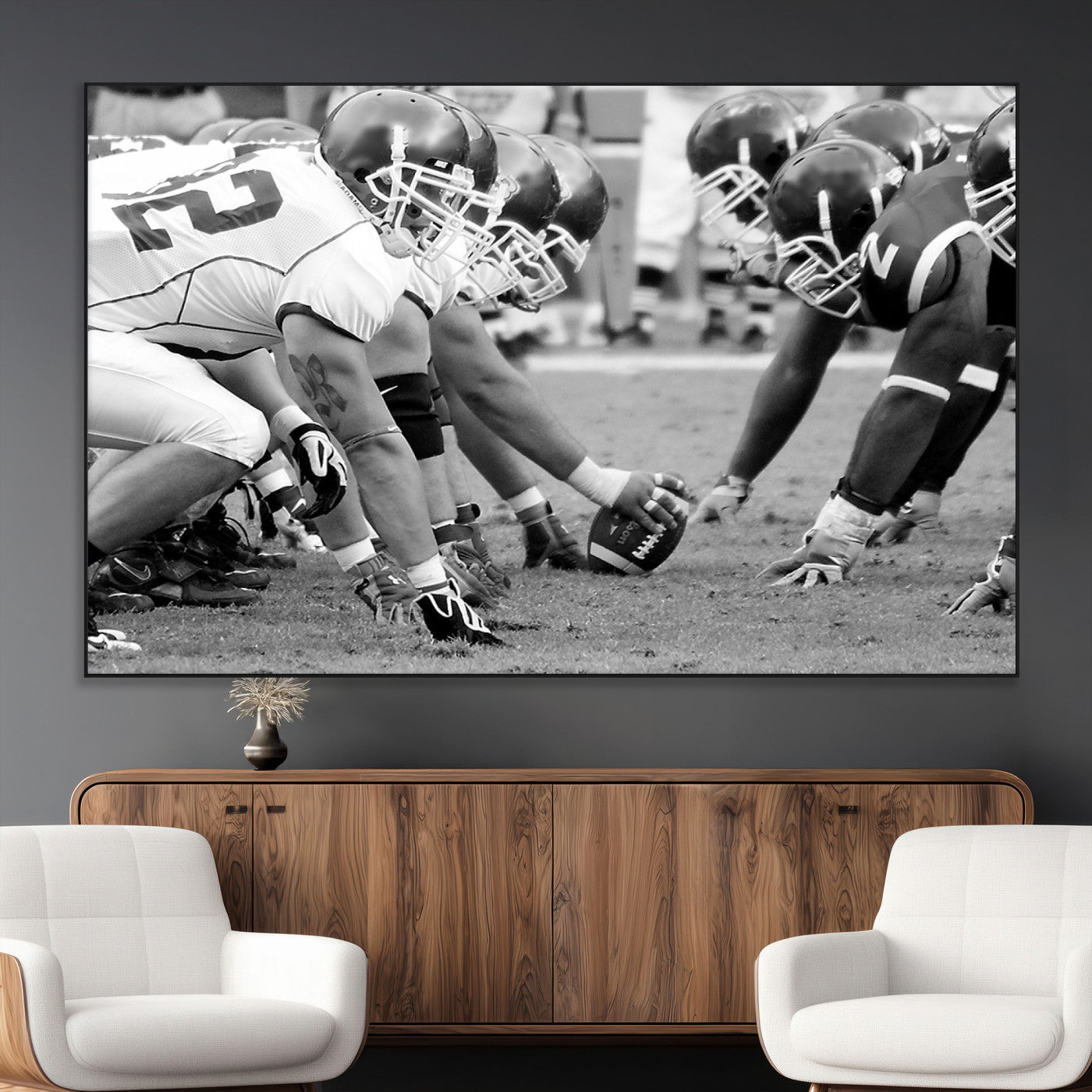 SEG-FC-51X34_Oversize - American Football Player Wall Art Canvas Print