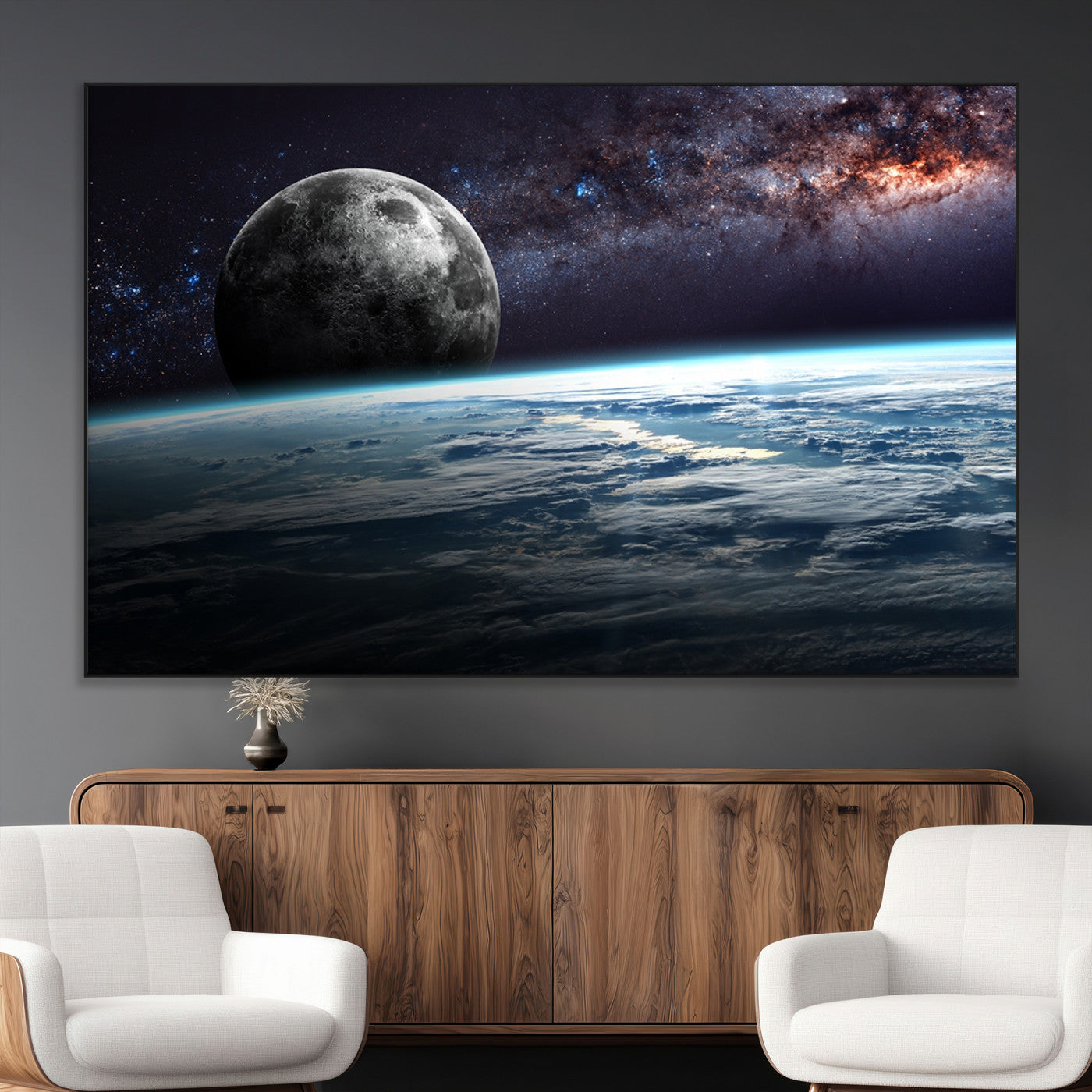 SEG-FC-51X34_Oversize - Space and Planet Canvas Print
