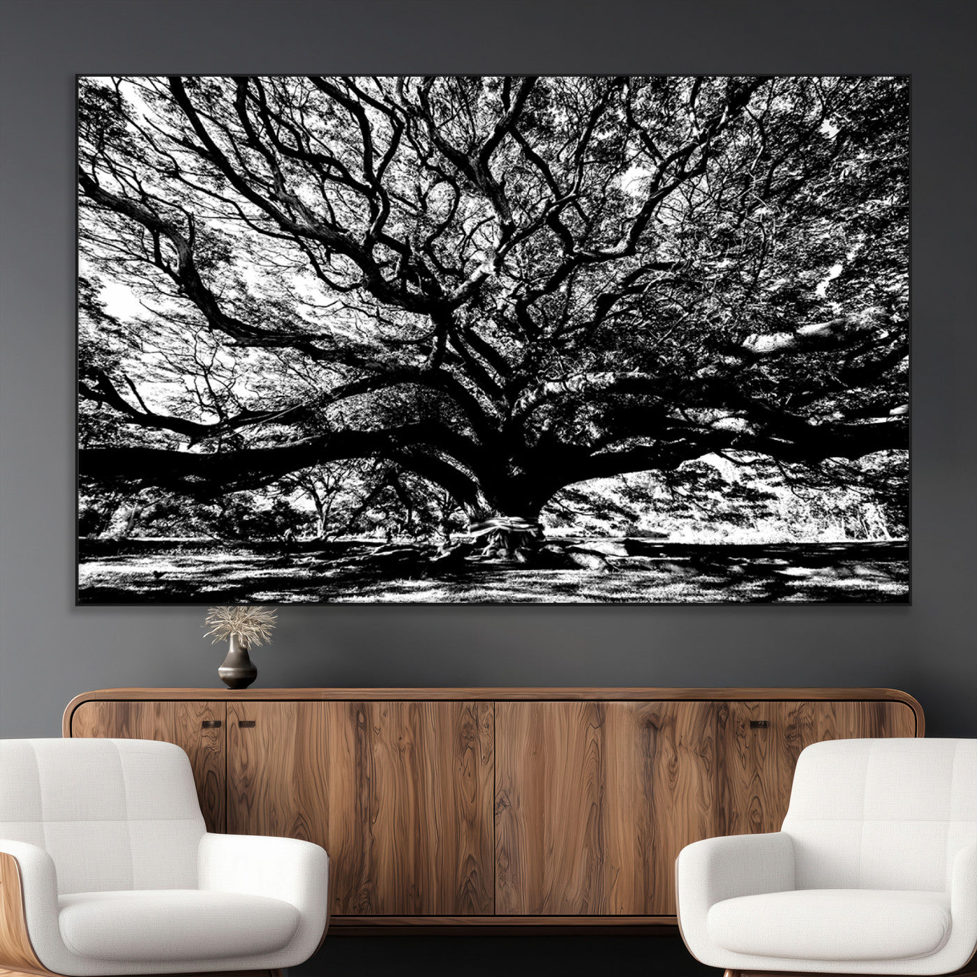SEG-FC-51X34_Oversize - Mighty Angel Oak Wall Art | Angel Oak Tree Art Print