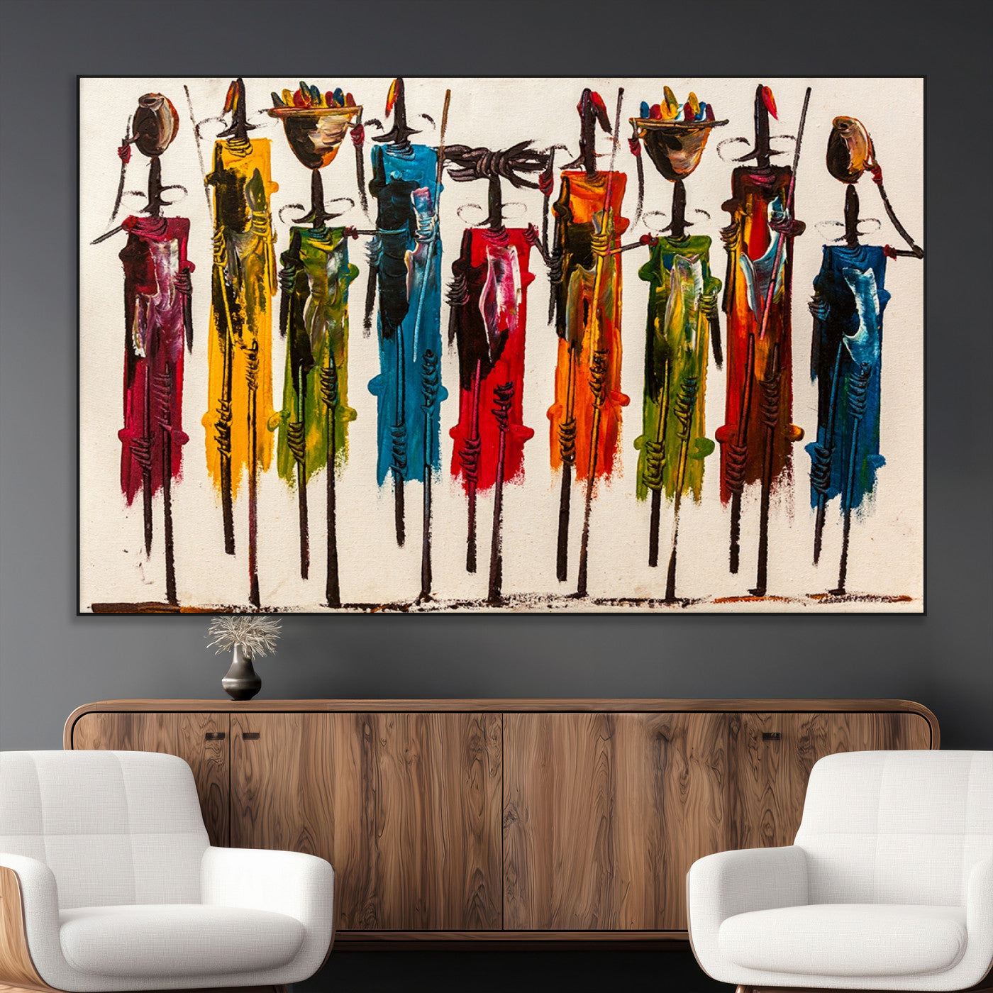 SEG-FC-51X34_Oversize - Abstract African Women Wall Art Canvas Print