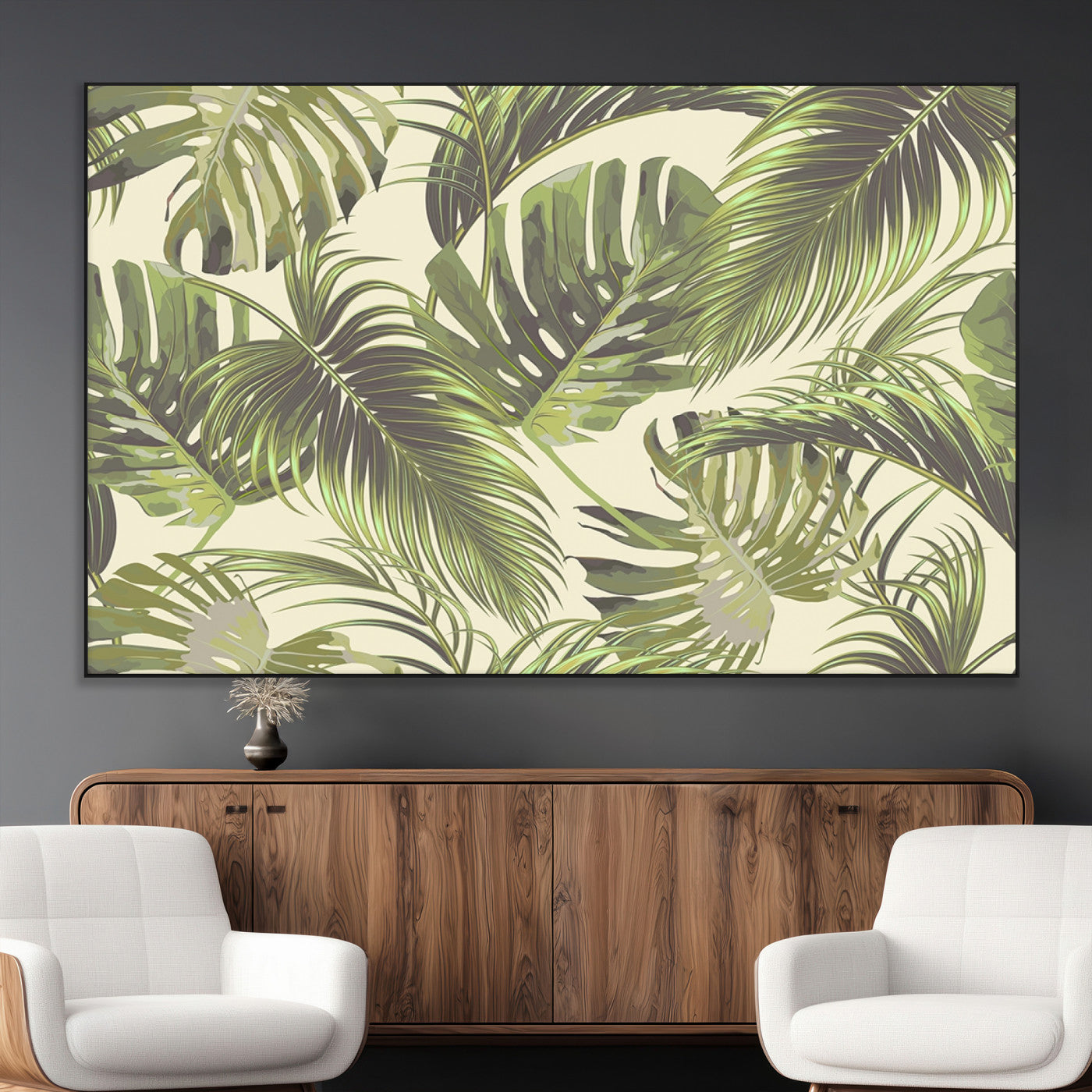 SEG-FC-51X34_Oversize - Palm Leaves Canvas Print
