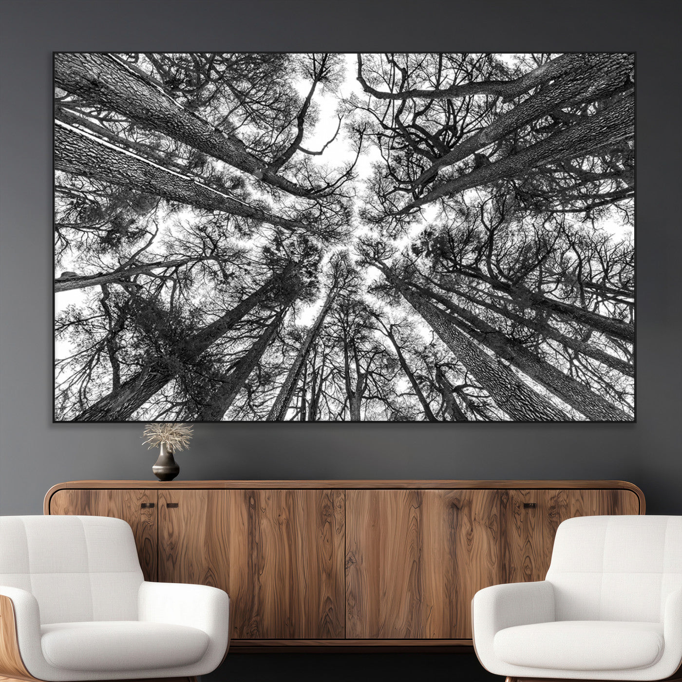-Trees Contemporary Art Canvas Print