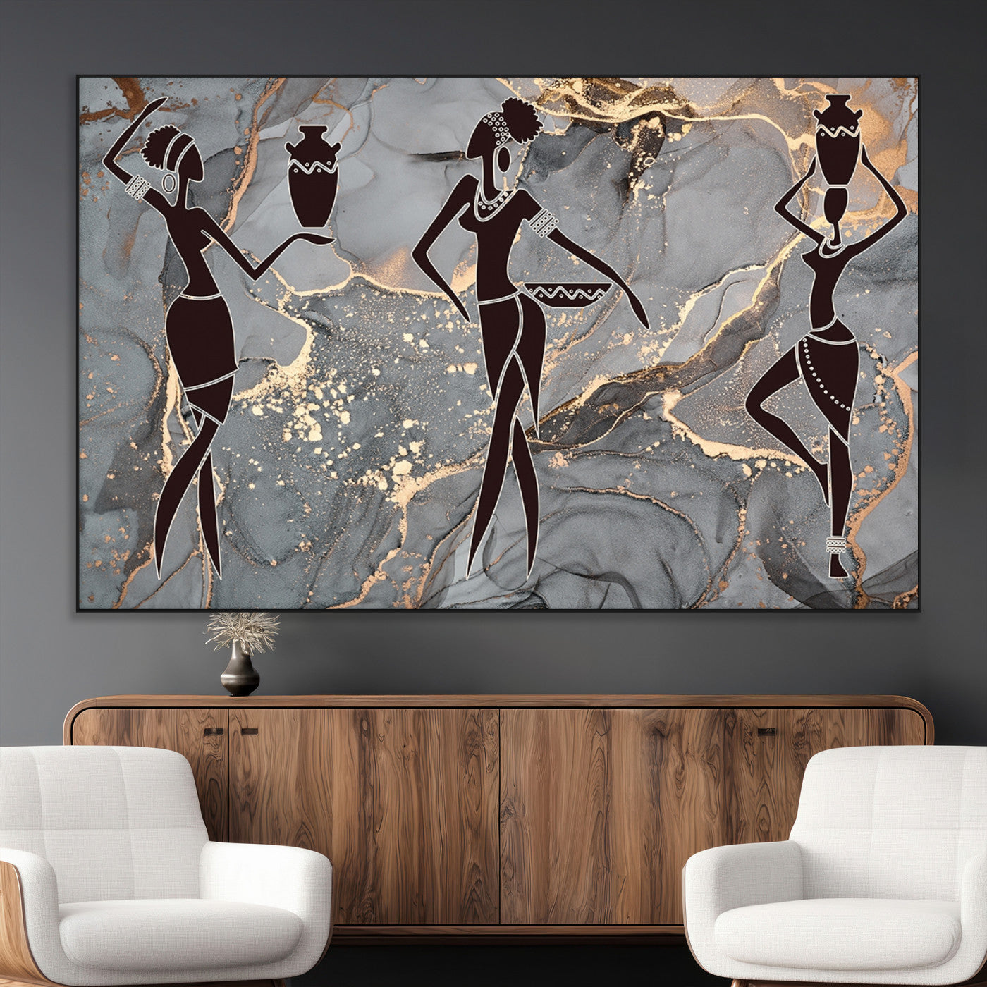 SEG-FC-51X34_Oversize - Abstract African Womens Art Canvas Print