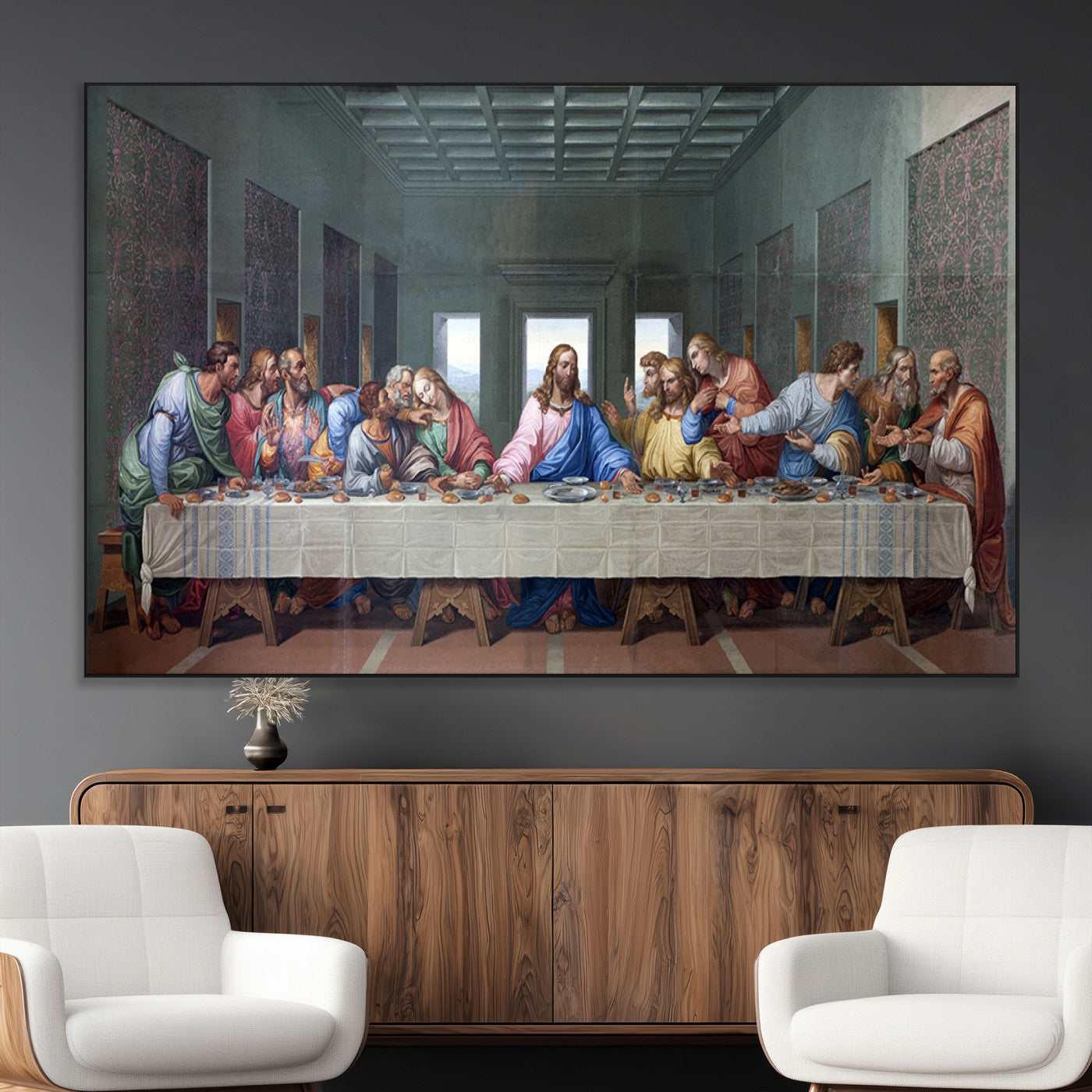 SEG-FC-51X34_Oversize - The Last Supper Multi Panel Canvas Wall Art
