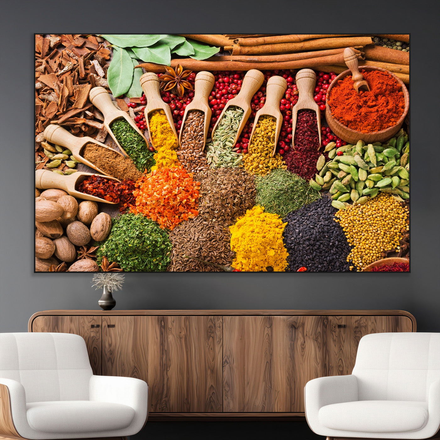 SEG-FC-51X34_Oversize - Spices Kitchen Wall Art Canvas Print