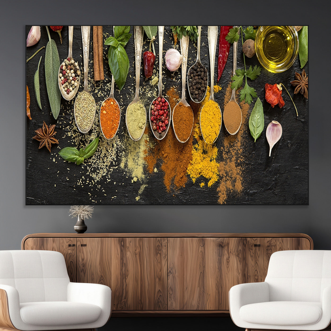SEG-FC-51X34_Oversize - Kitchen Spice Wall Art Canvas Print