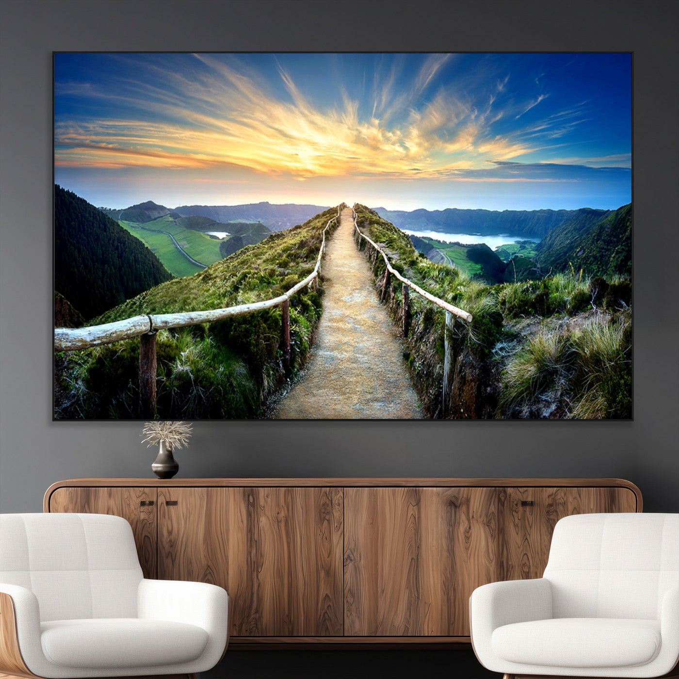 SEG-FC-51X34_Oversize - Mountain Landscape Wall Art Canvas Print