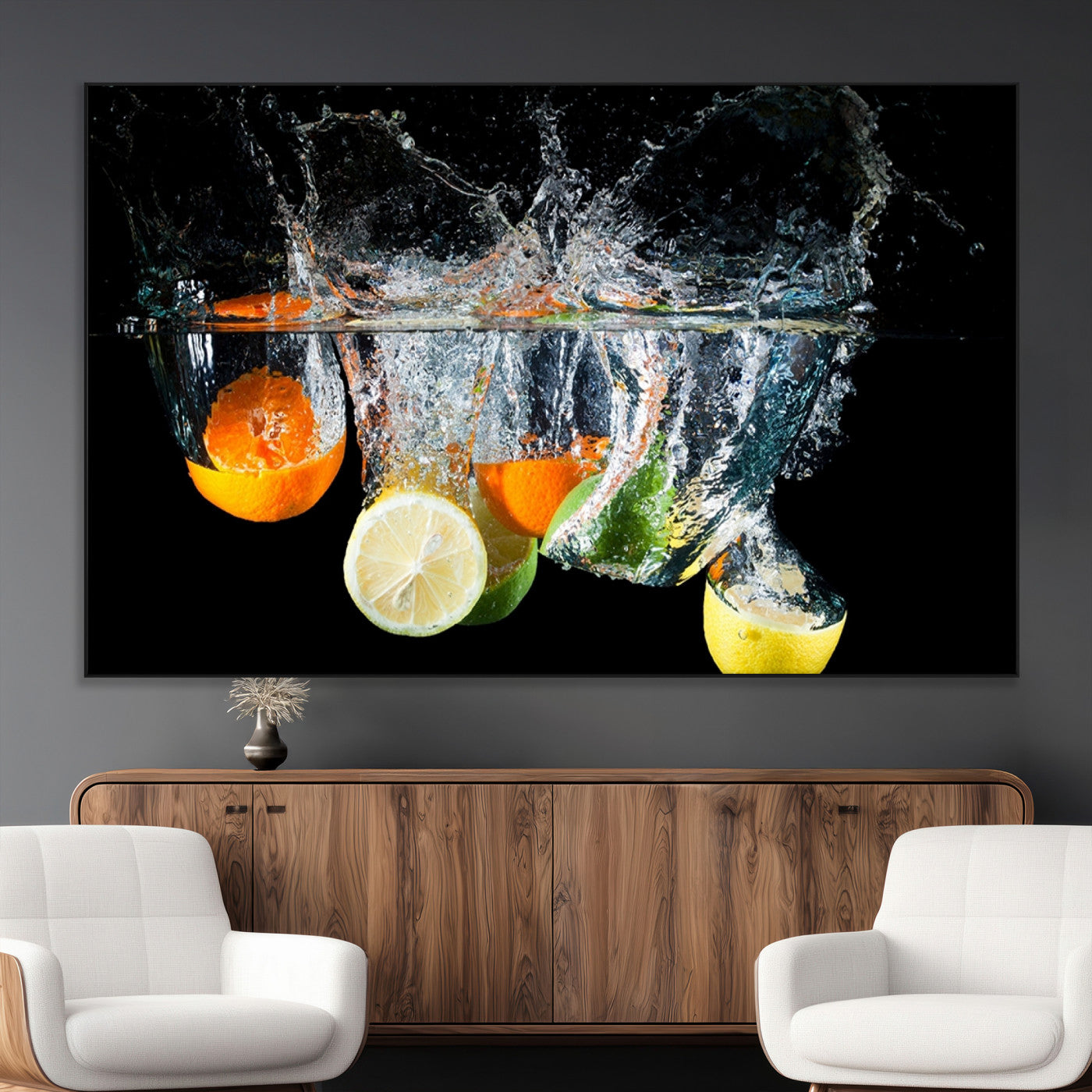 SEG-FC-51X34_Oversize - Kitchen Wall Art, Kitchen Fruits Art Canvas Print