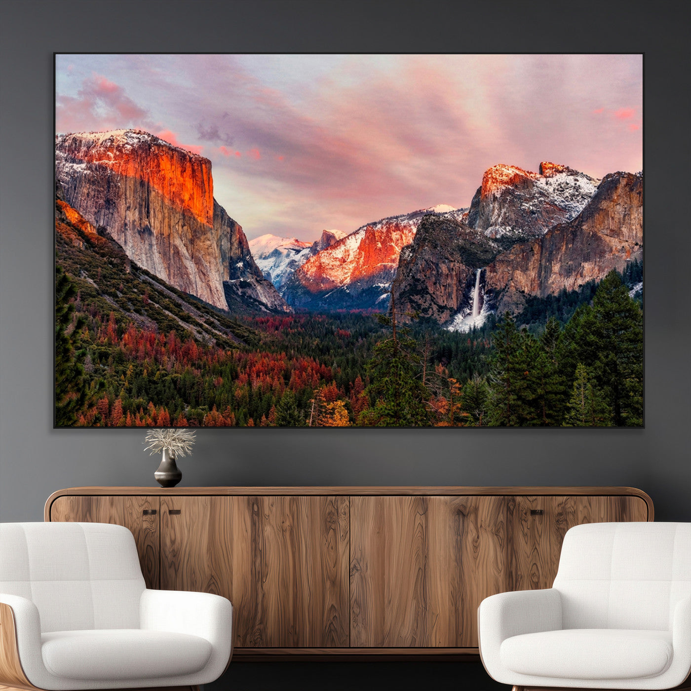 SEG-FC-51X34_Oversize - Yosemite Half Dome Wall Art Canvas Print El Capitan