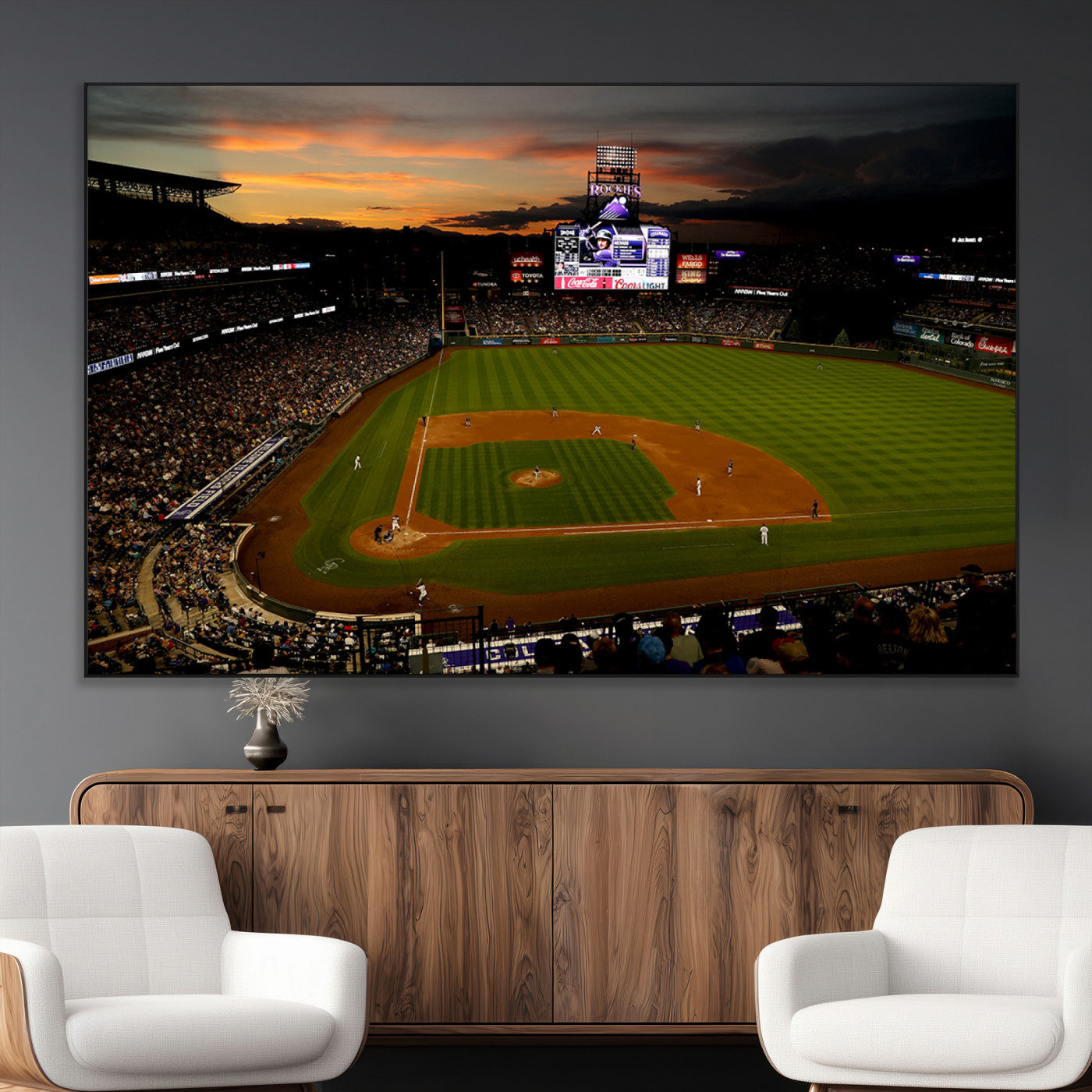 SEG-FC-51X34_Oversize - Colorado Rockies Coors Field Wall Art Canvas Print - MLB Baseball Stadium