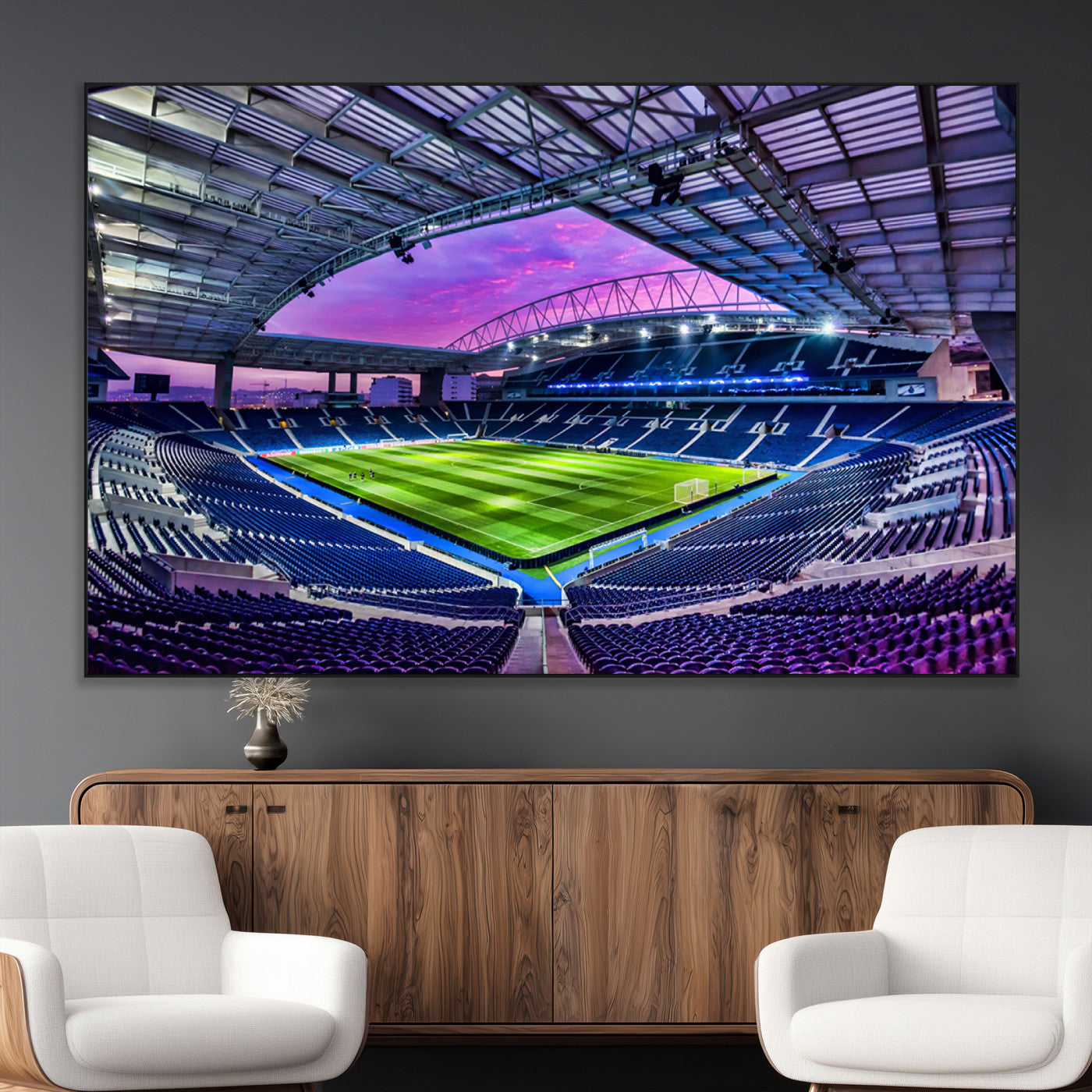 SEG-FC-51X34_Oversize - FC Porto Soccer Team Print Canvas- Dragon Stadium Wall Art Canvas Print